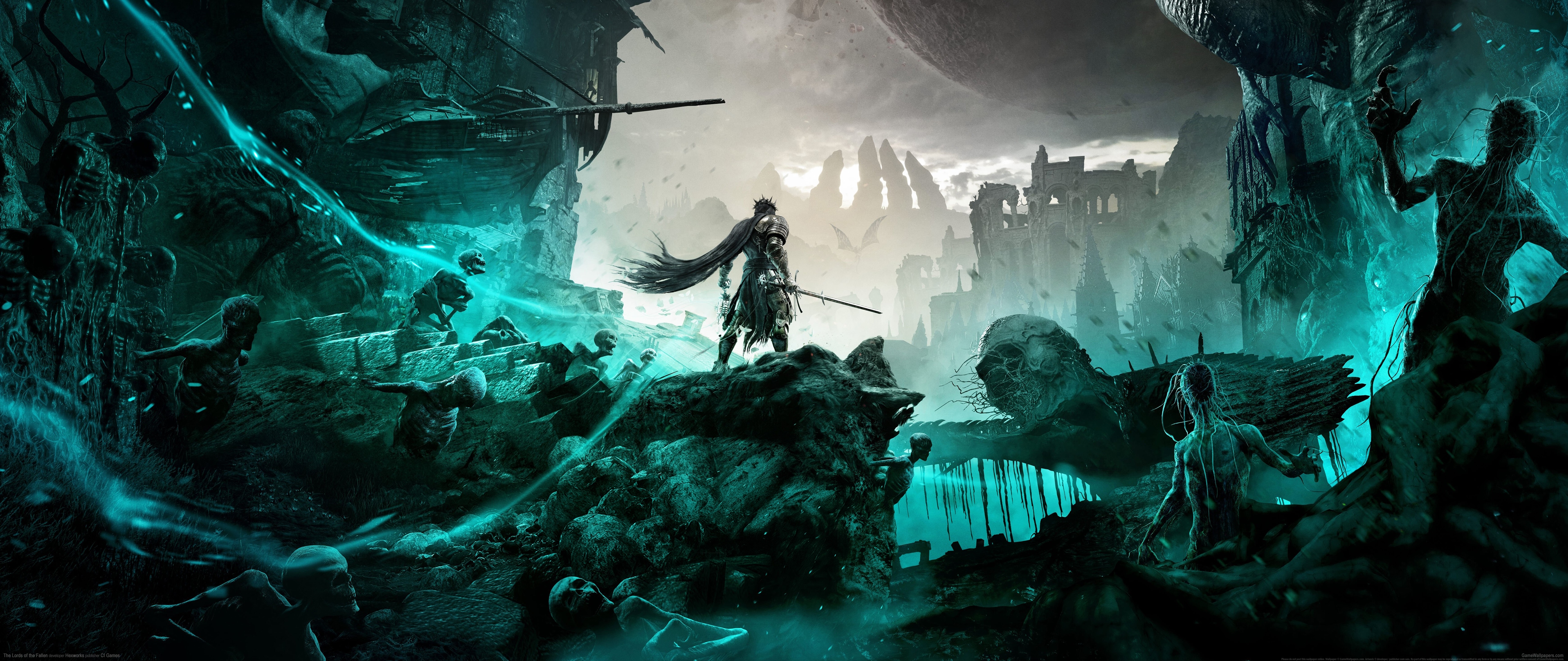 4K Lords of the Fallen warrior with cape and sword HD Wallpaper