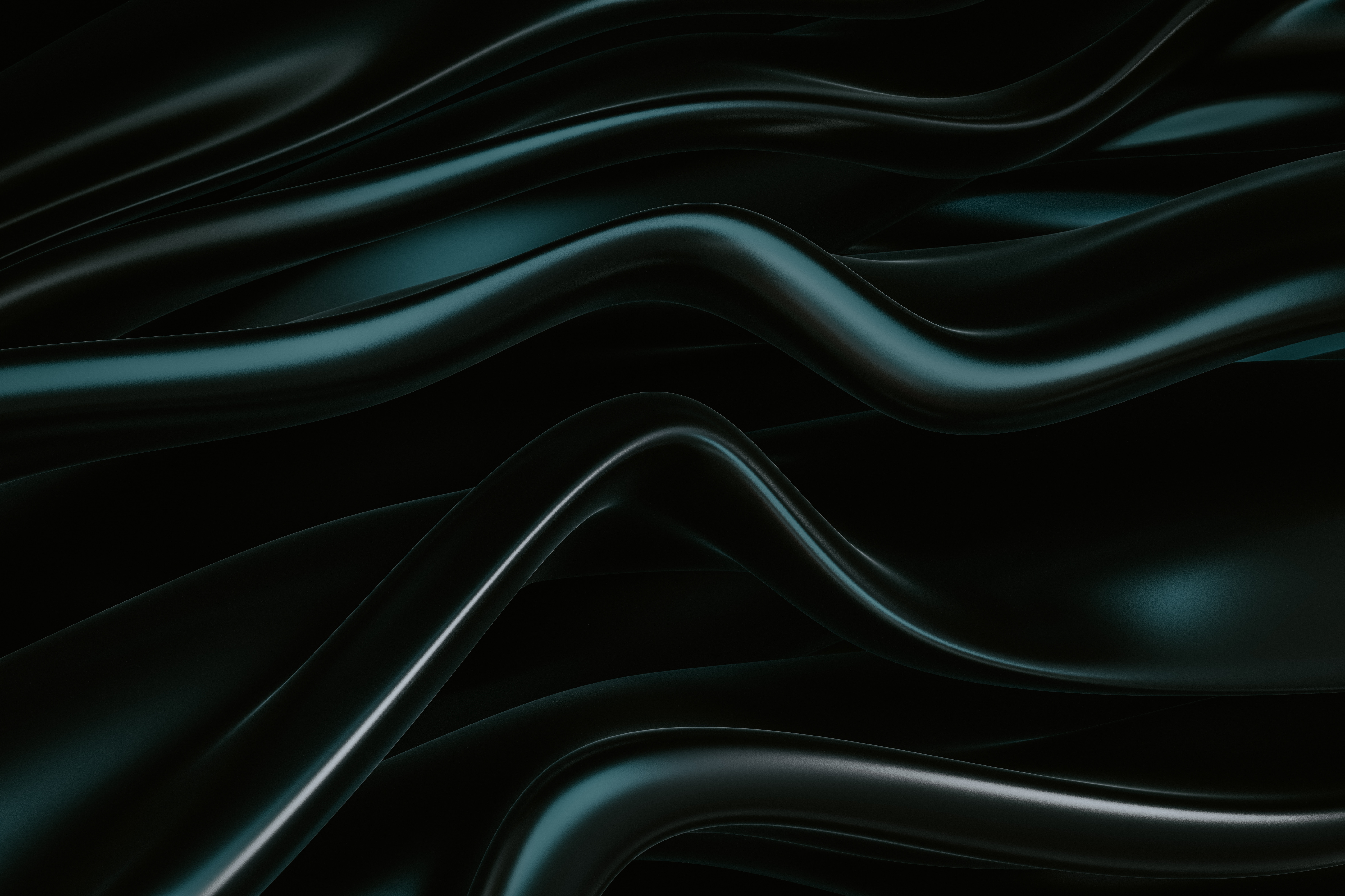 4K CGI abstract dark flowing material HD Wallpaper