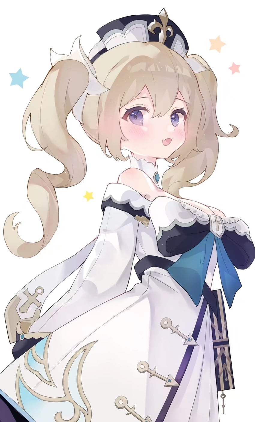 Barbara from Genshin Impact with Twintails HD Phone Wallpaper