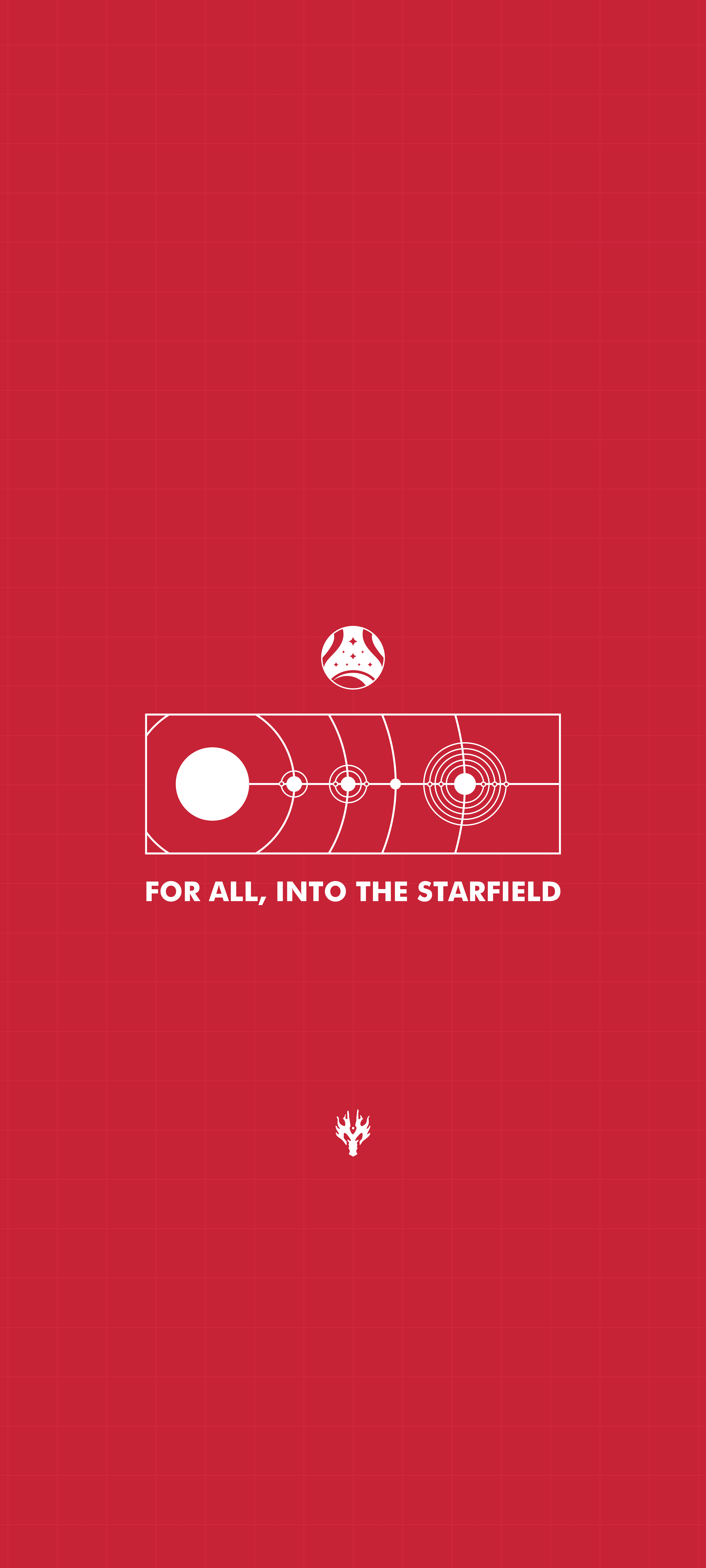 Starfield 4K Red Background HD Phone Wallpaper