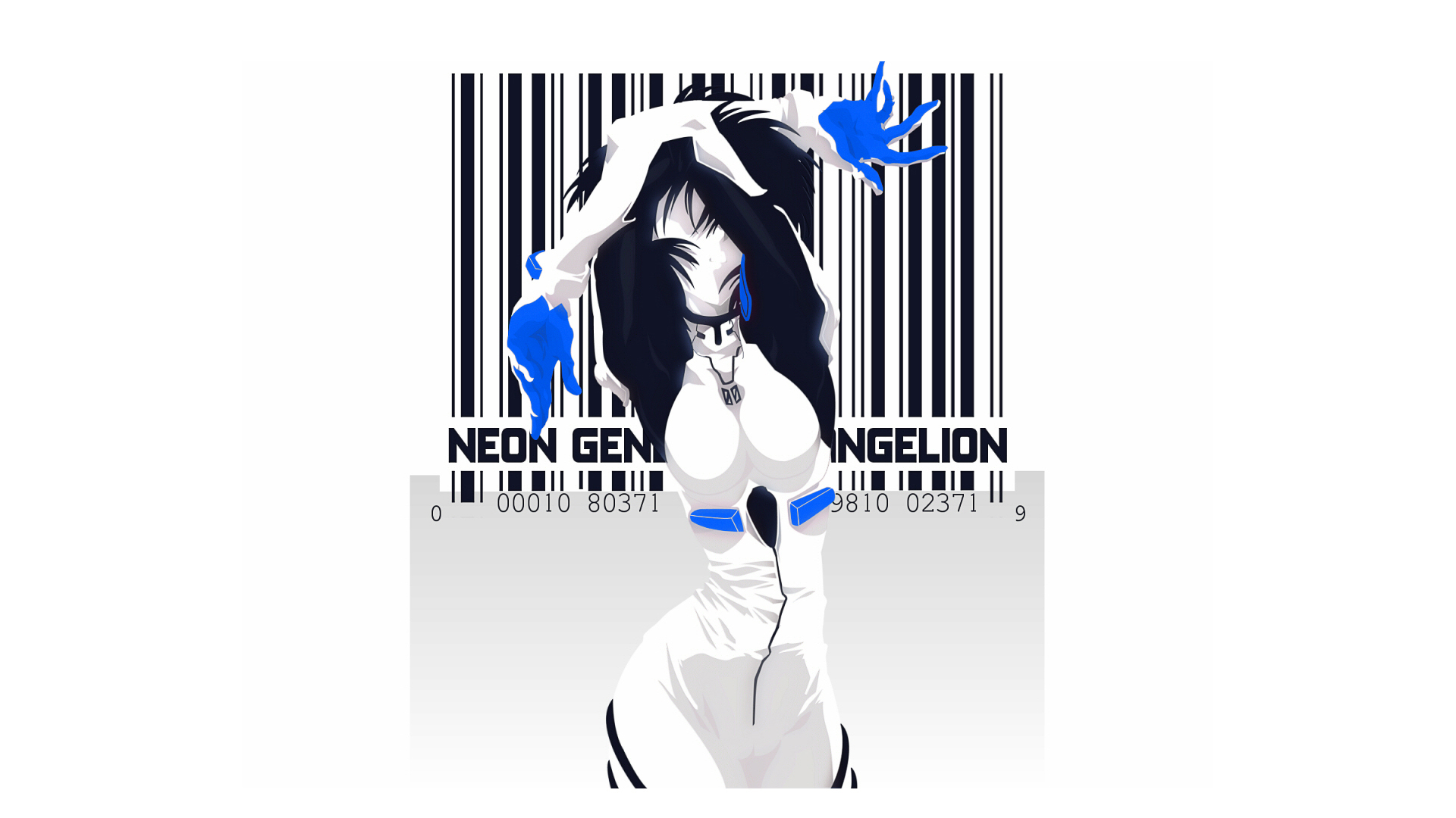 Neon Genesis Evangelion Plugsuit with Barcode HD Wallpaper