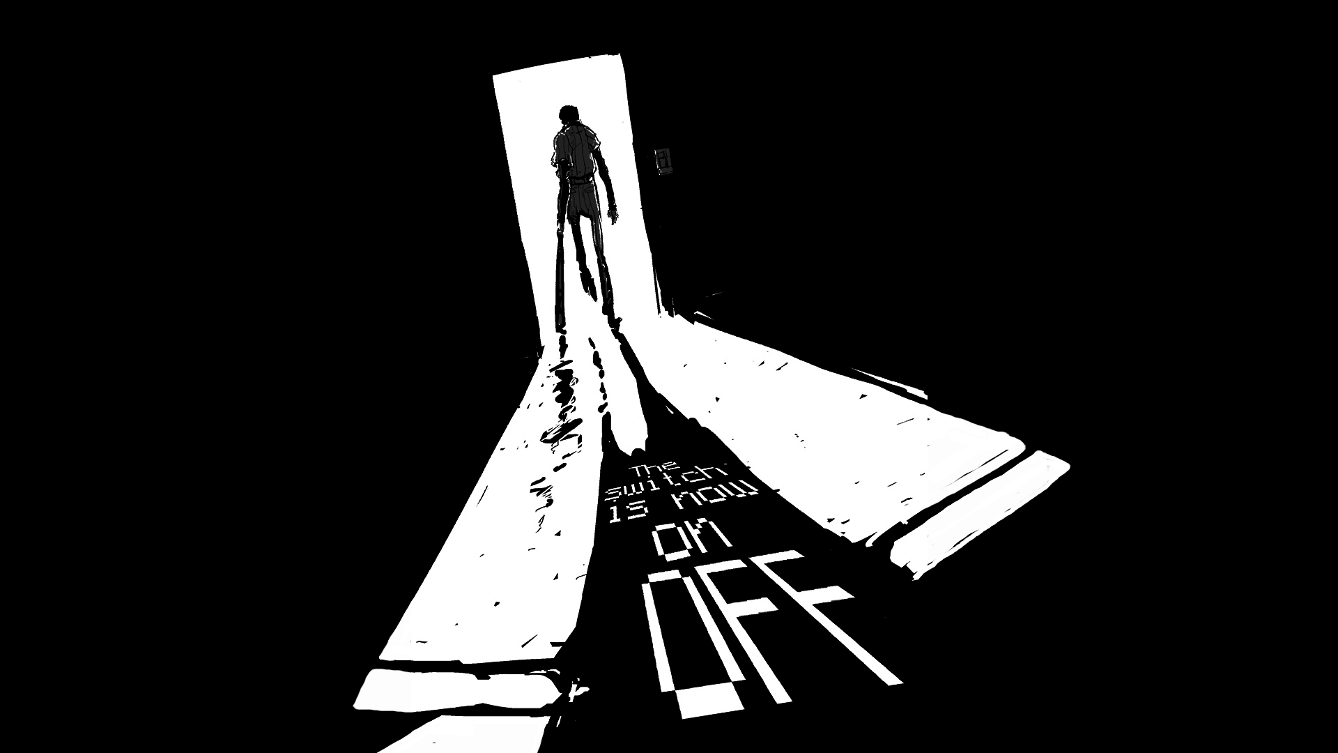 The Batter with a baseball bat and the text "The switch is now ON OFF" HD Wallpaper