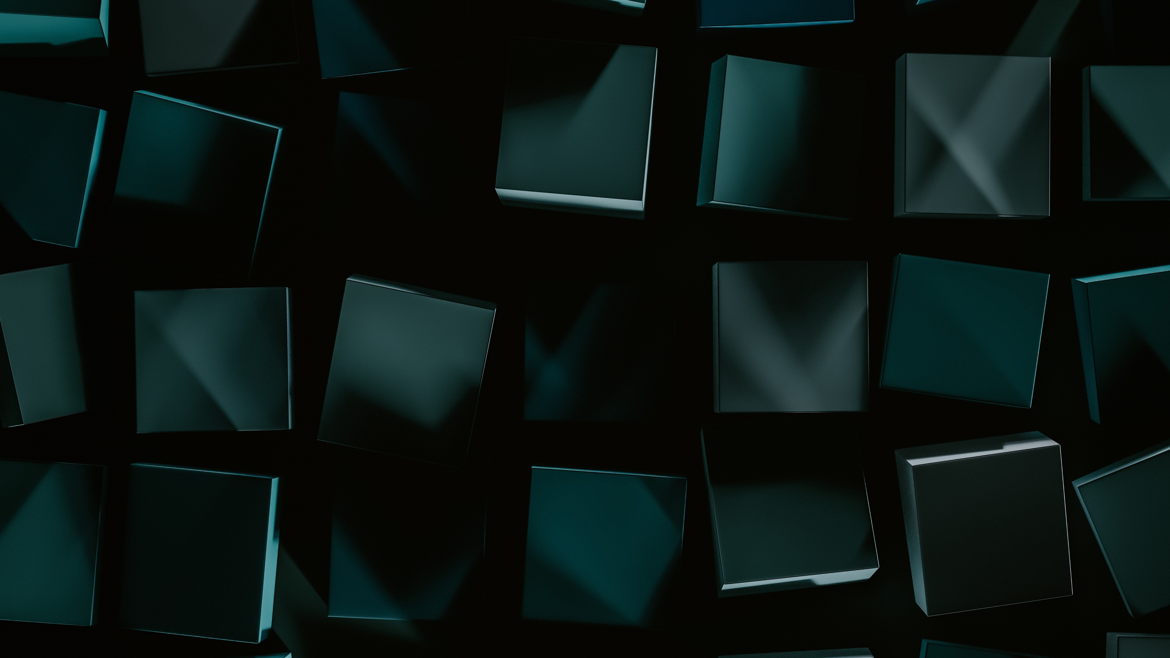 Abstract dark background with squares HD Wallpaper