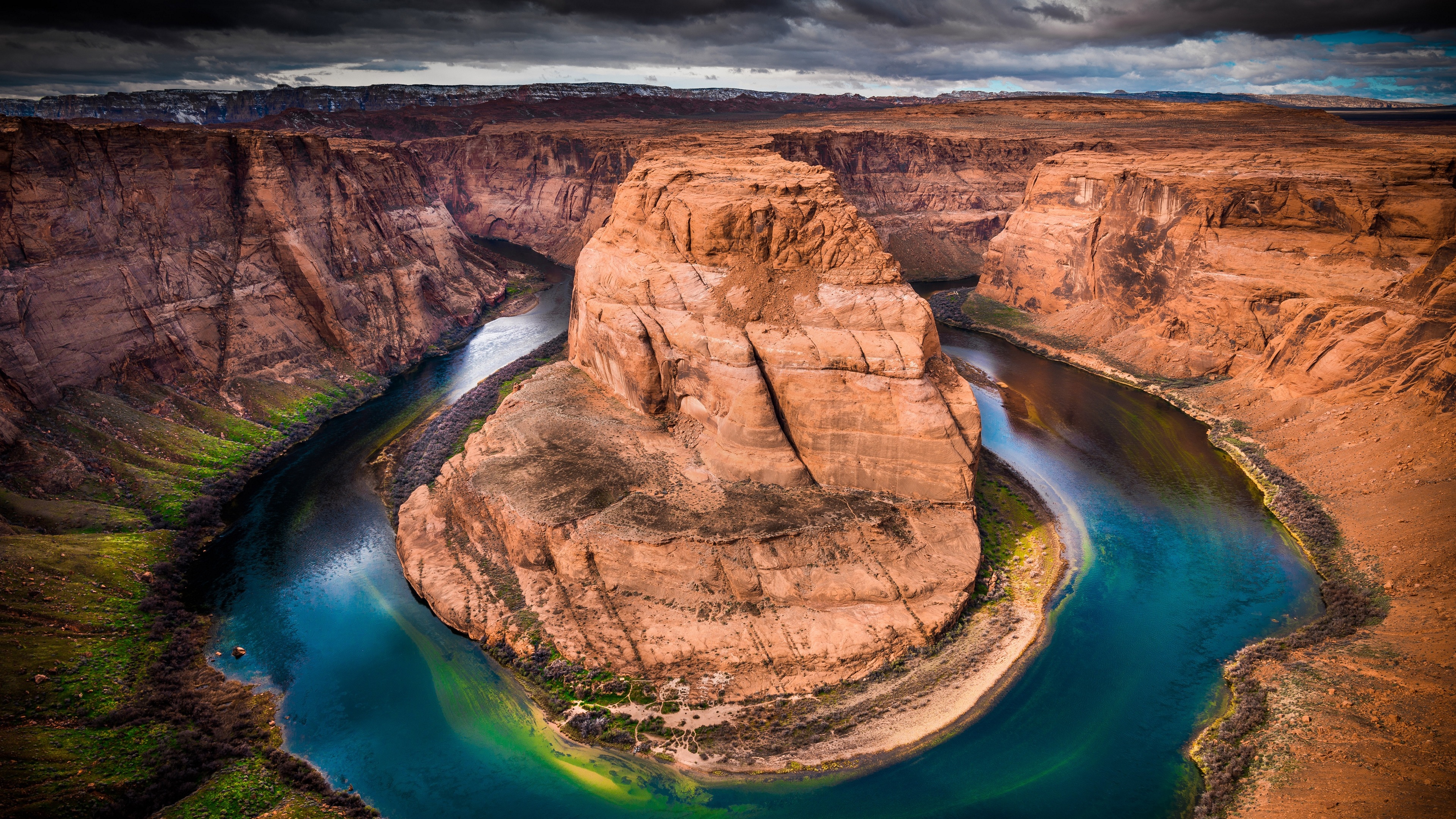 4K Horseshoe Bend on Colorado River in Arizona HD Wallpaper
