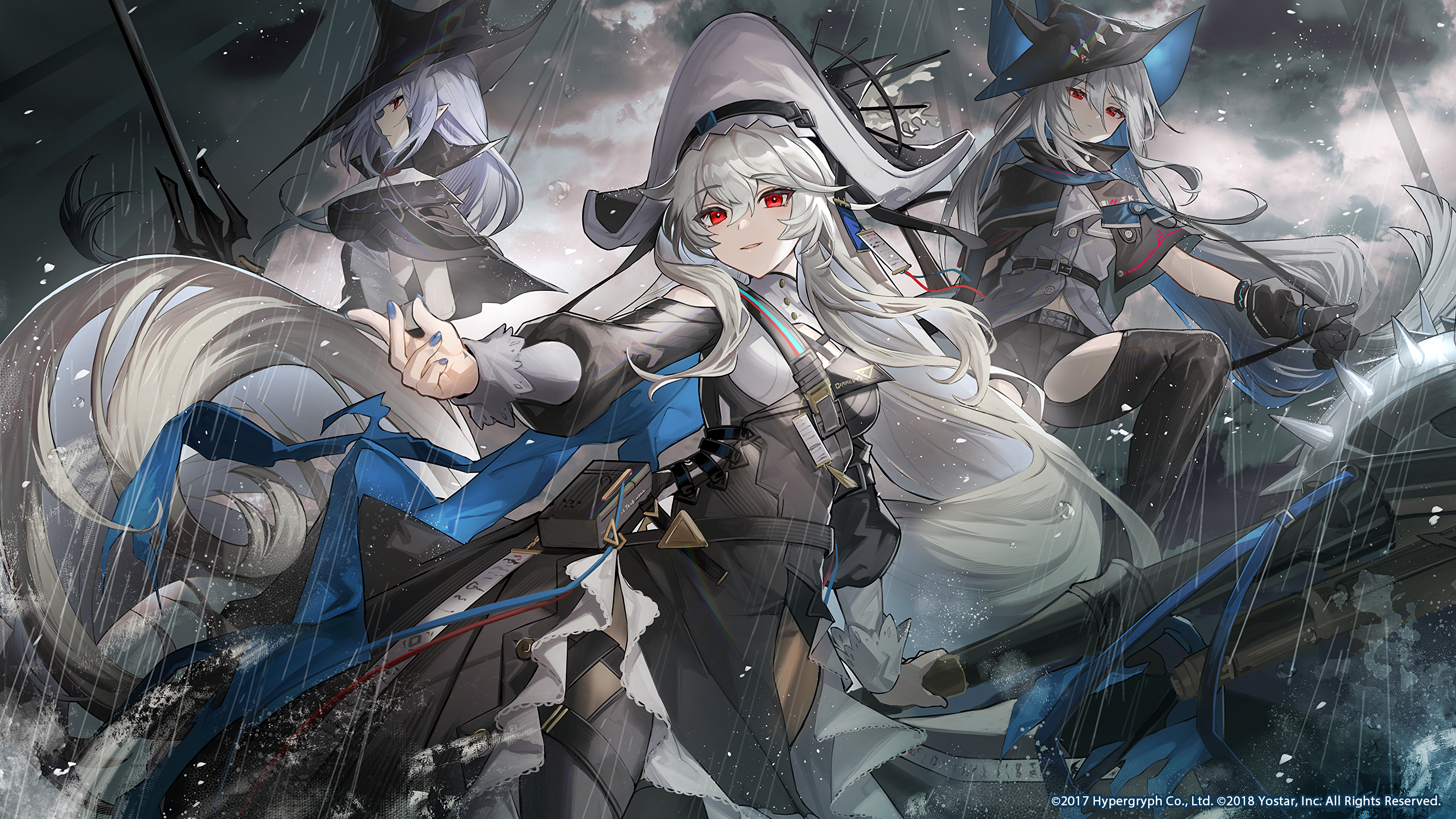 Specter and allies in the rain HD Wallpaper