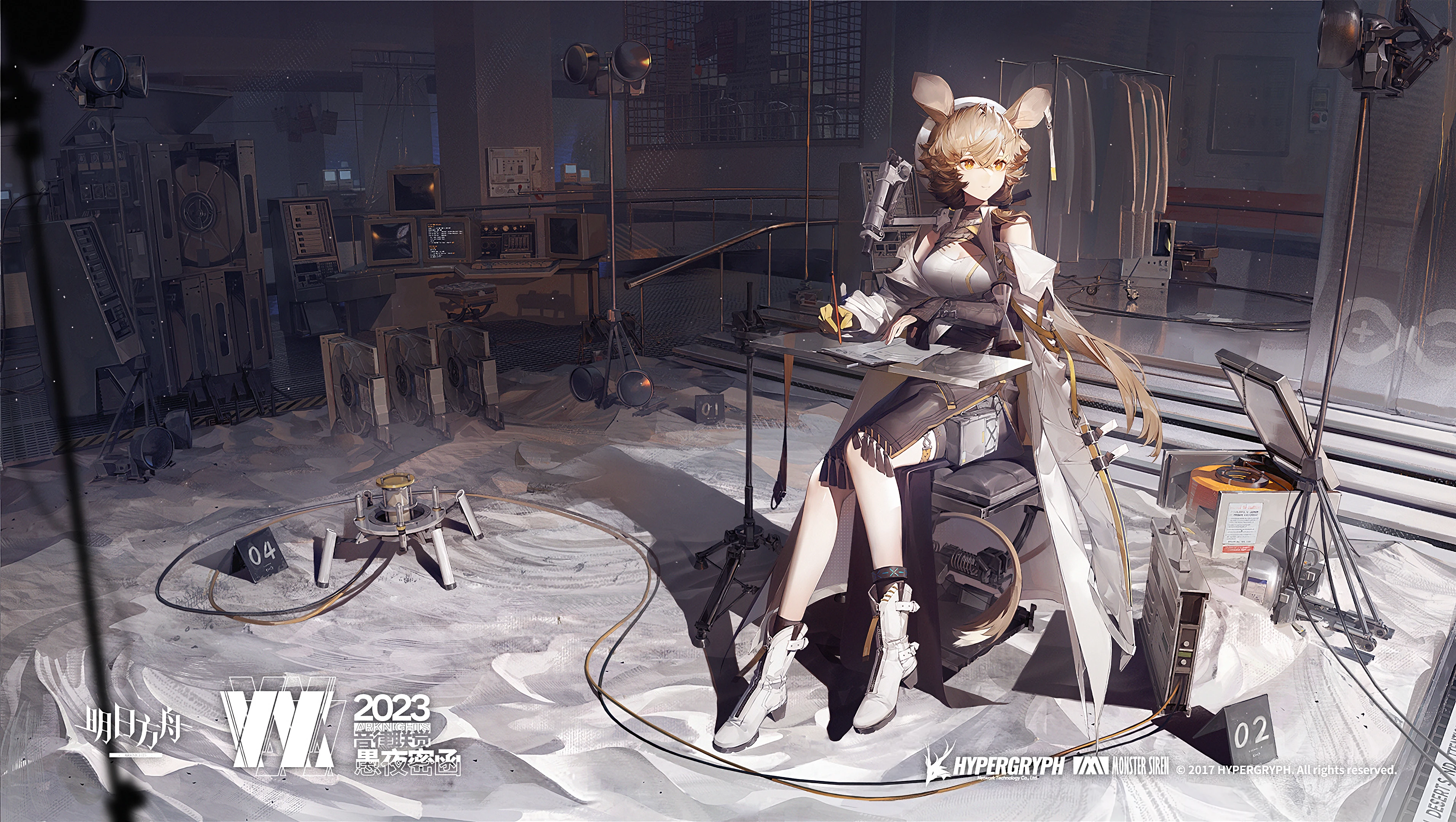 Dorothy from Arknights in a laboratory setting HD Wallpaper
