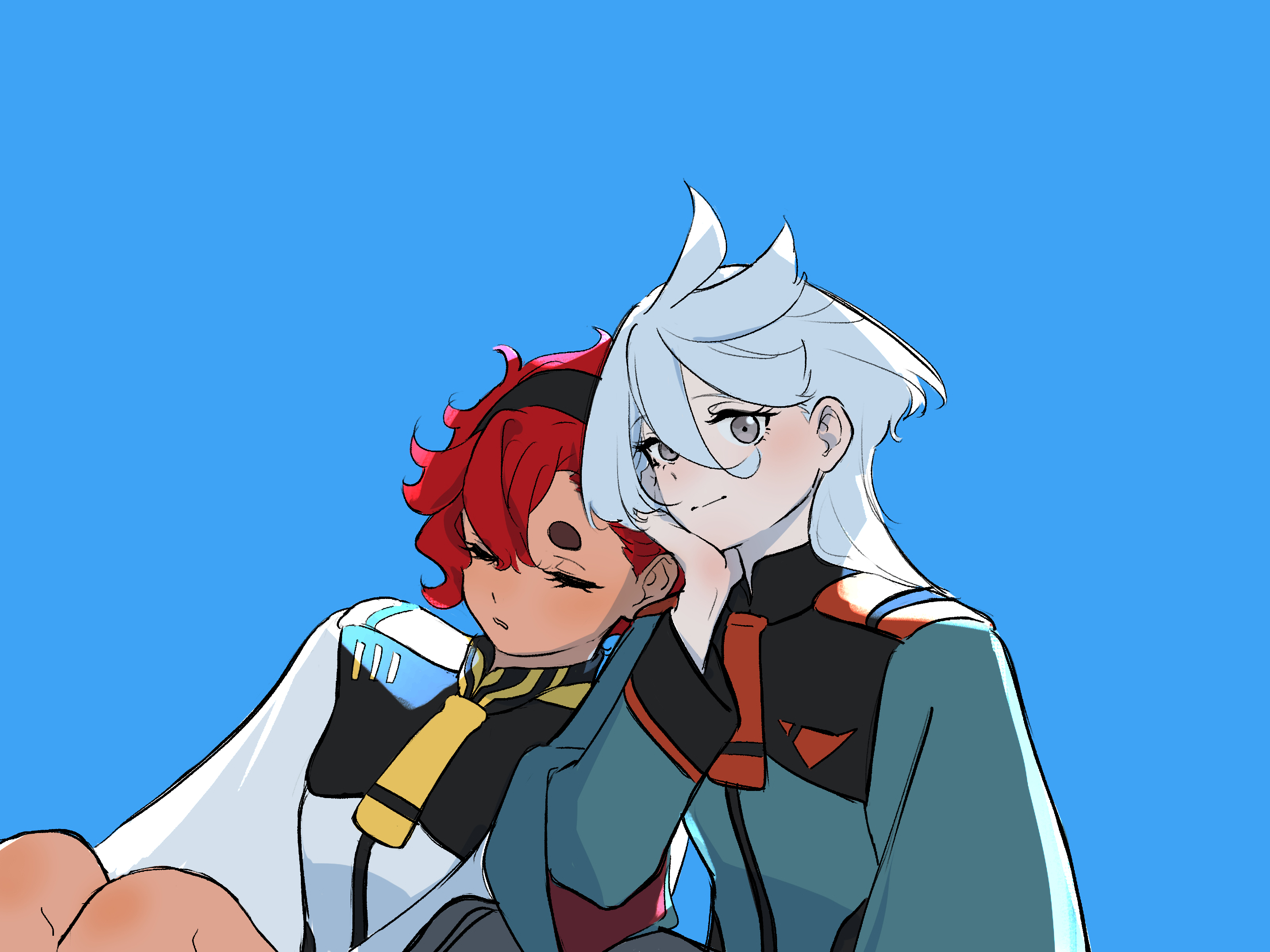 Suletta Mercury and Miorine Rembran from Mobile Suit Gundam HD Wallpaper