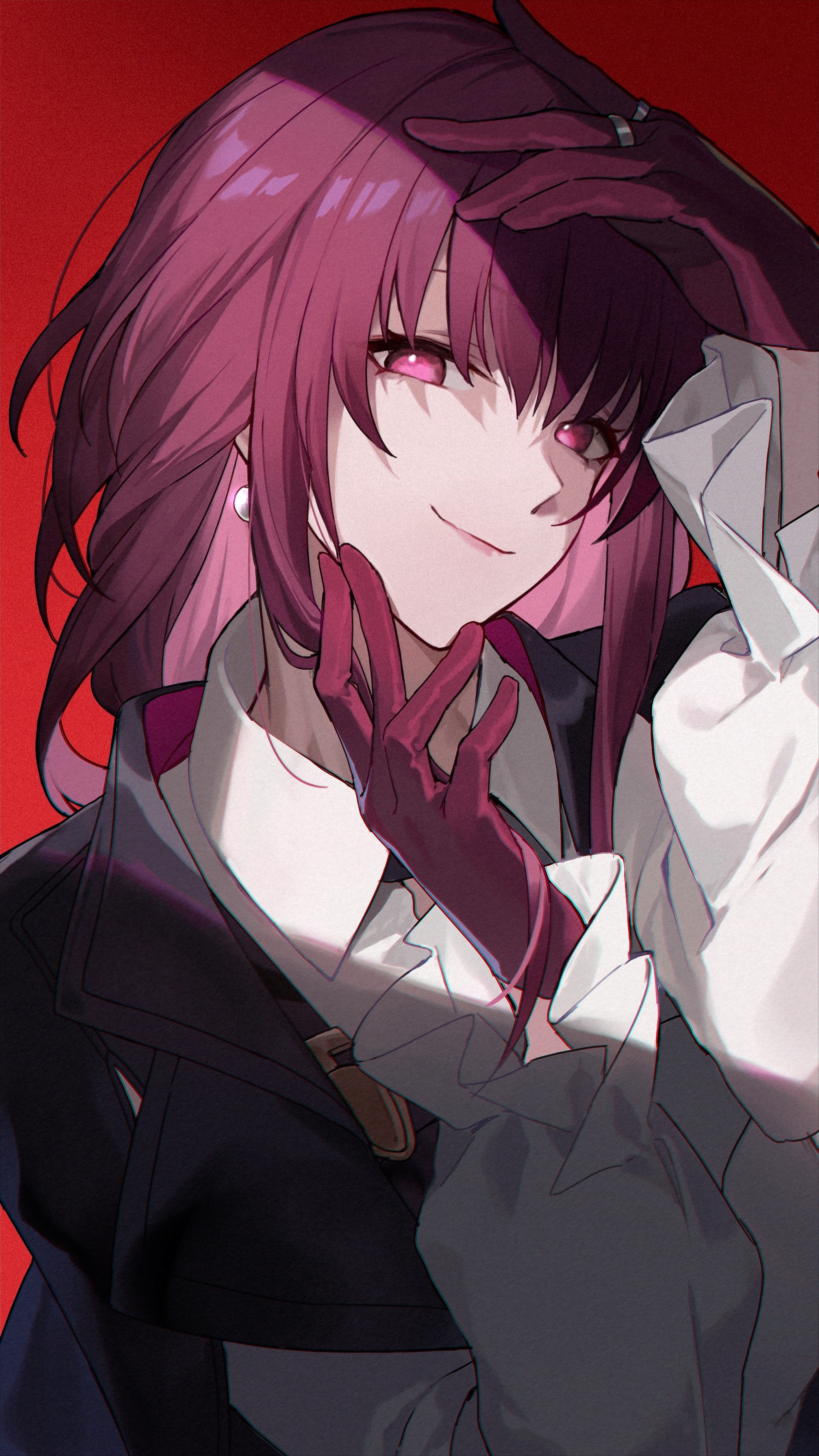 Kafka from Honkai: Star Rail smiling HD Phone Wallpaper
