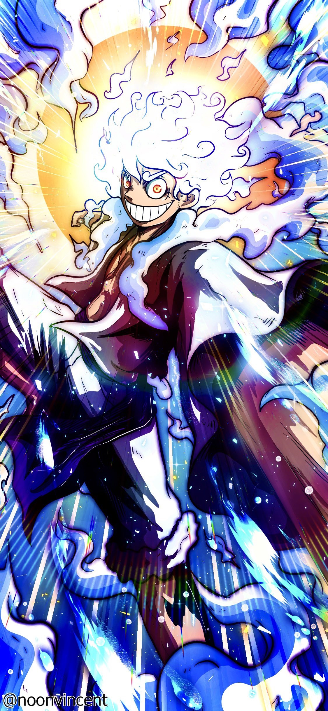 Monkey D. Luffy Gear 5th Sun God Nika One Piece HD Phone Wallpaper