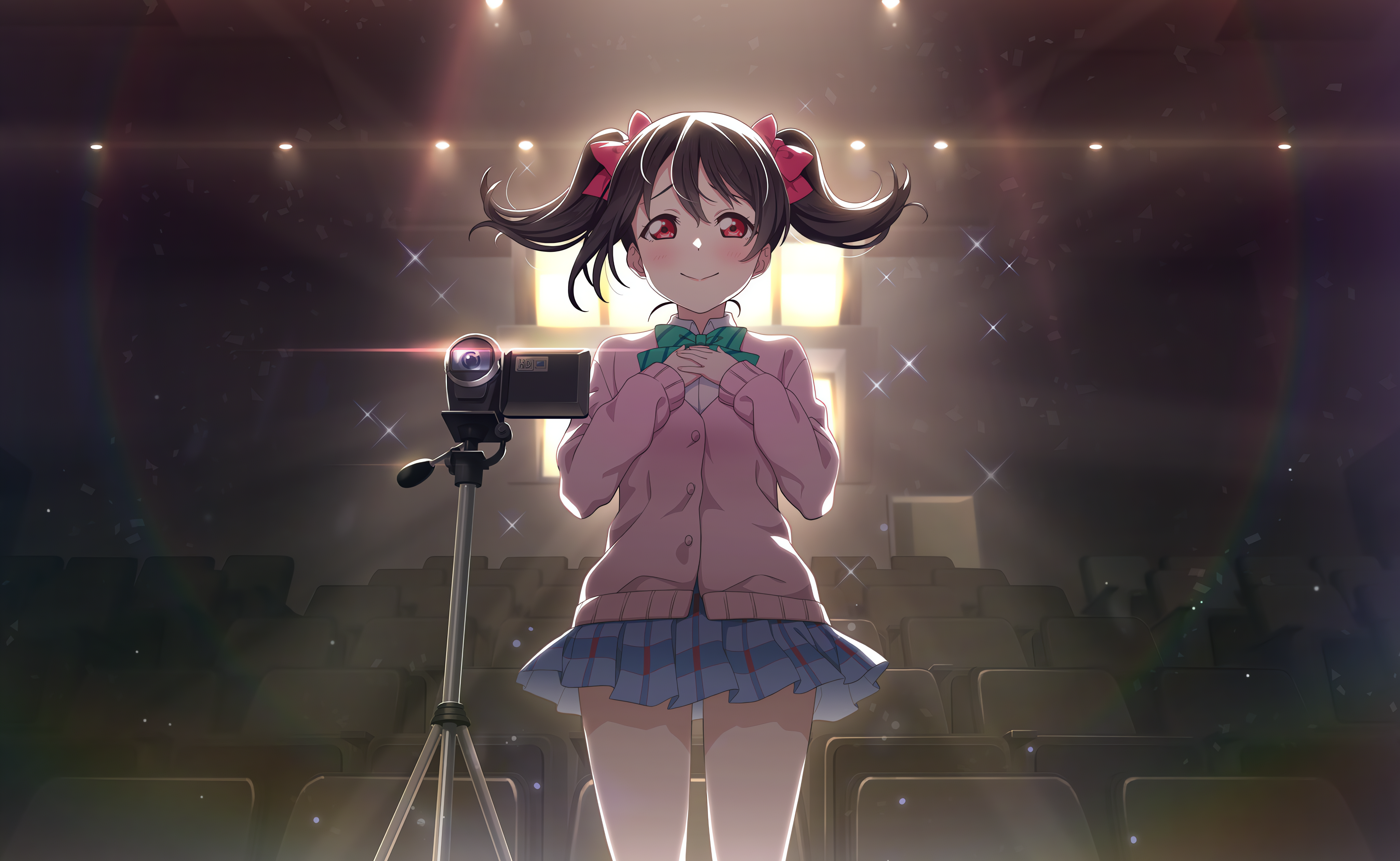 Yazawa Nico from Love Live! with a camera HD Wallpaper