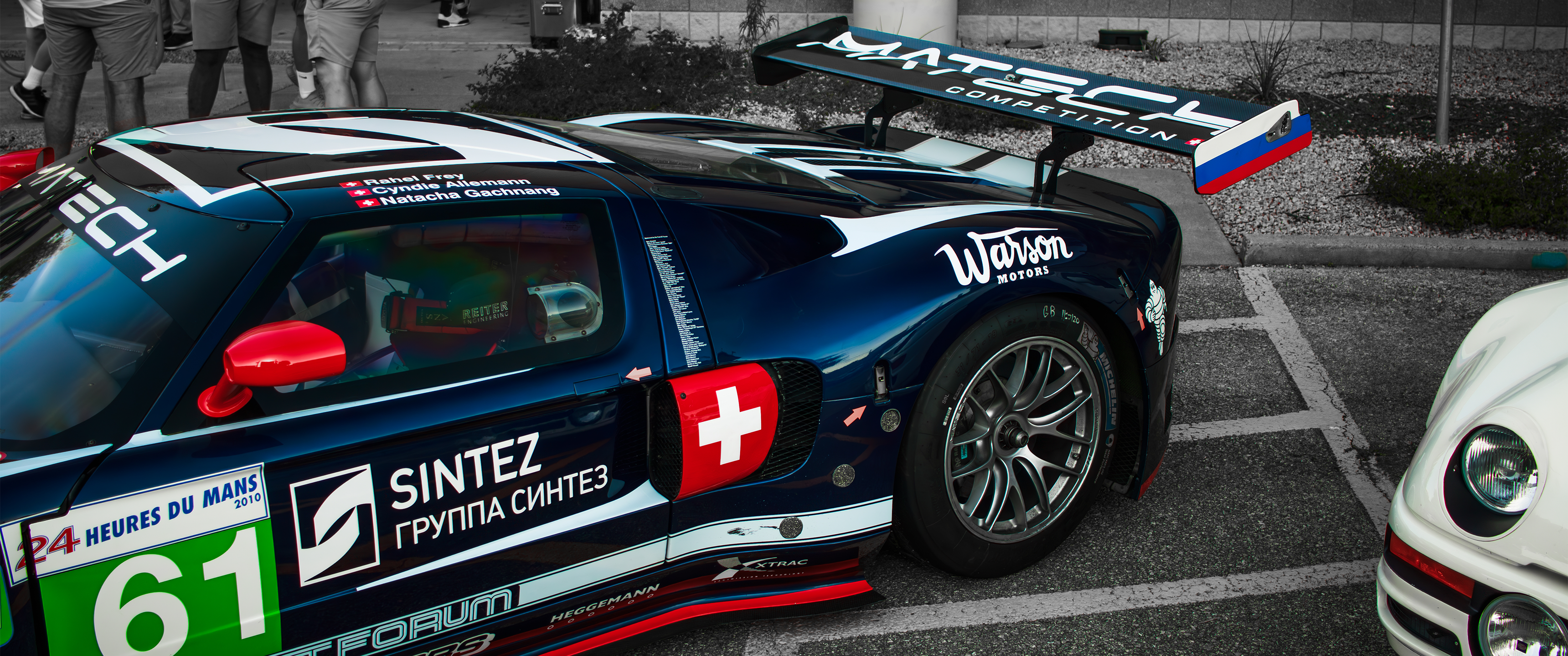 Ford GT Race Car with "MATECH COMPETITION" Livery HD Wallpaper