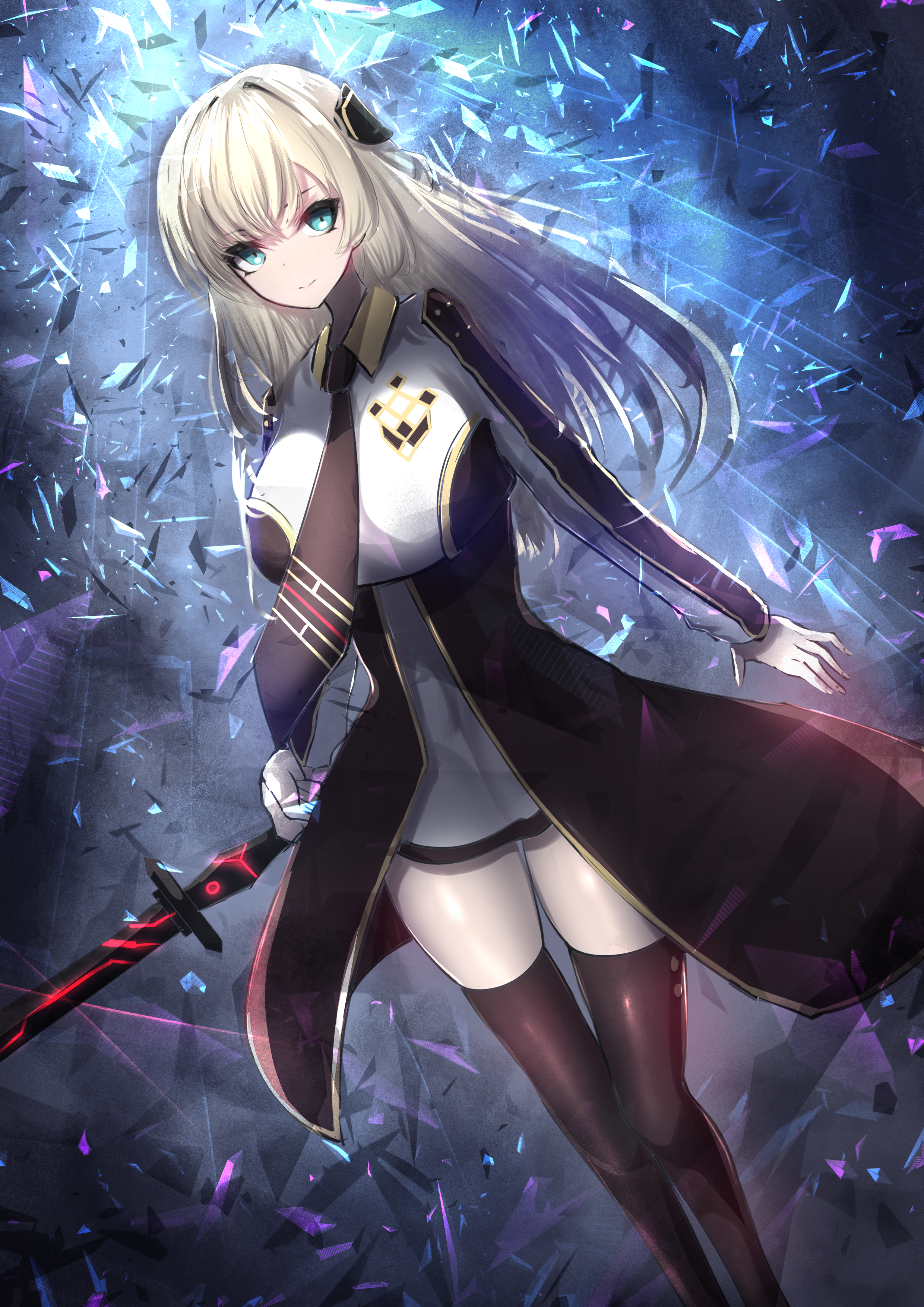 Sky Striker Ace - Raye with Katana HD Phone Wallpaper