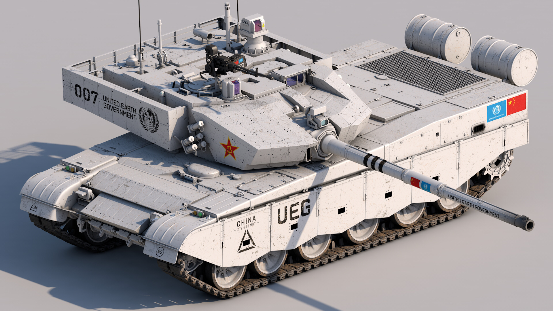 UEG 99A Tank from The Wandering Earth II HD Wallpaper