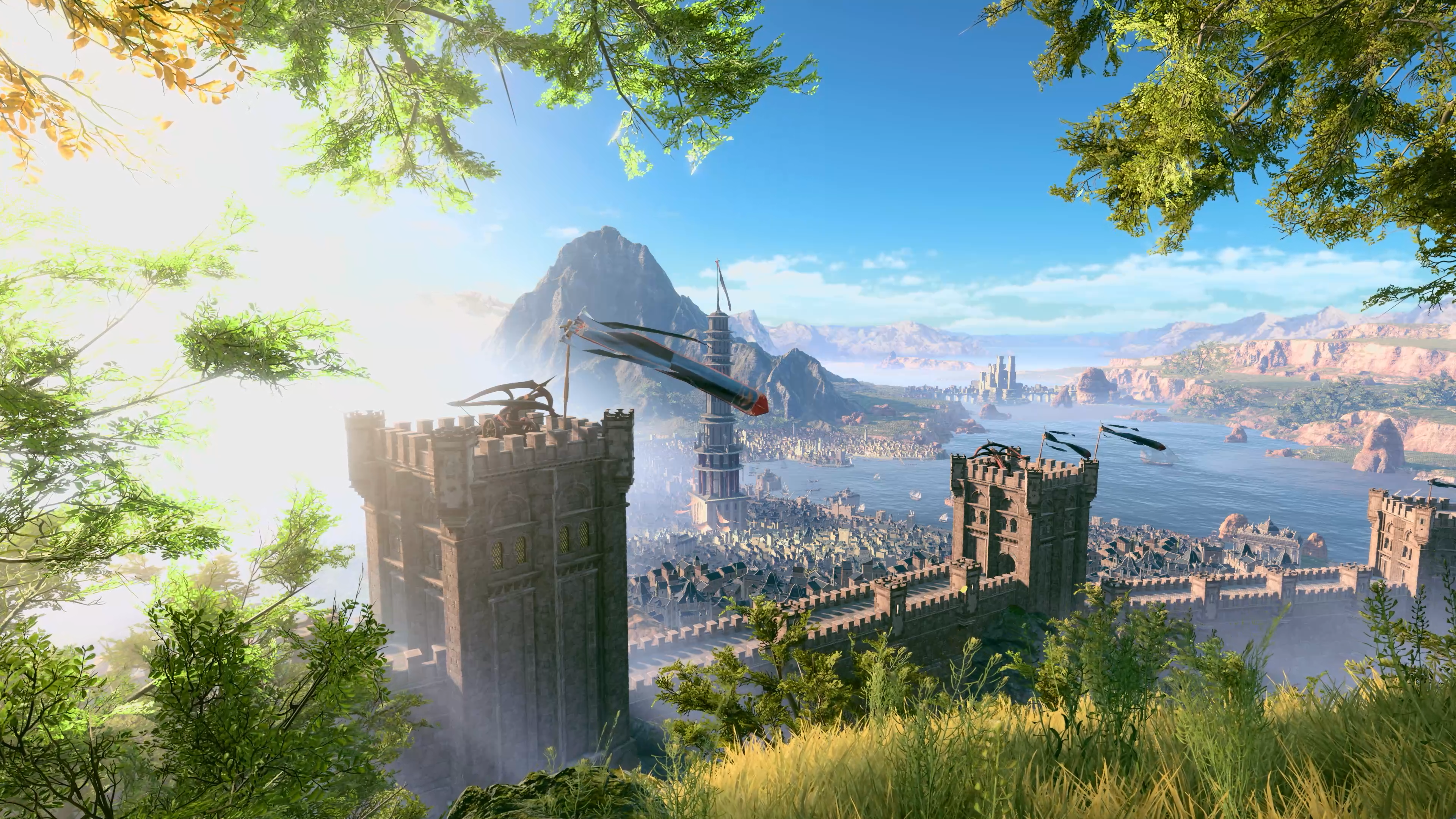 Baldur's Gate 3 4K Screenshot of a Fantasy City HD Wallpaper