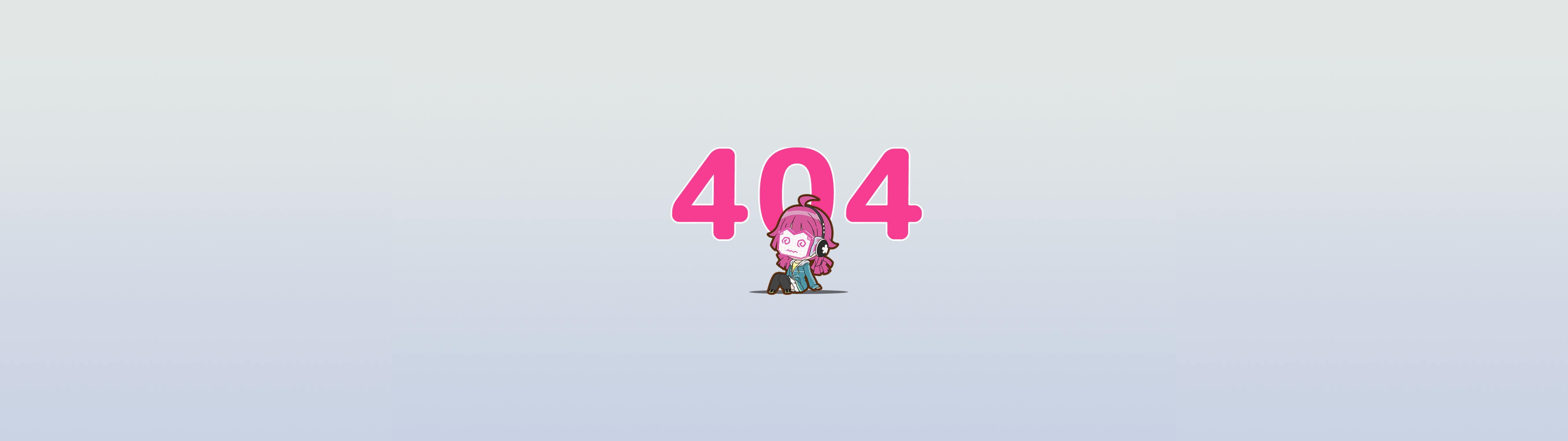 404 Chibi with Headphones HD Wallpaper