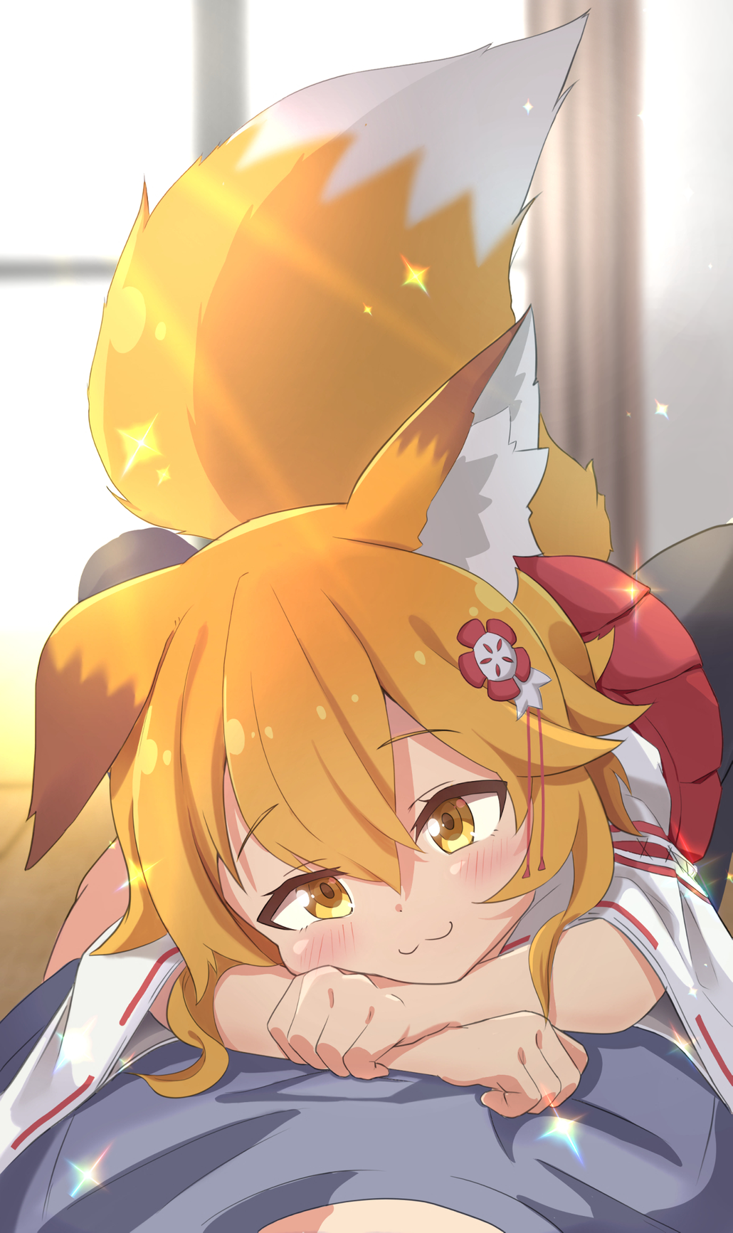 Senko-san resting her head on someone's lap HD Phone Wallpaper