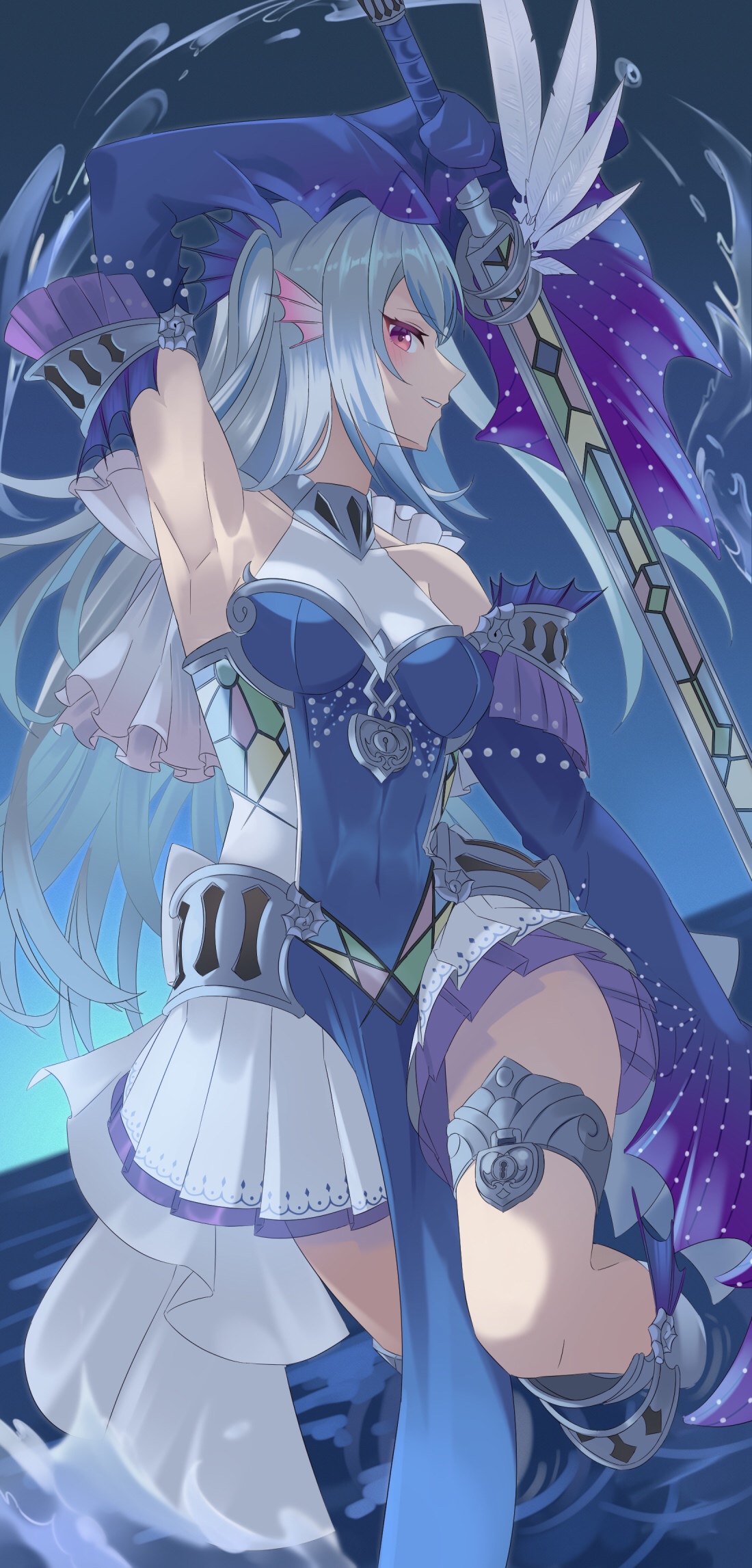 Tearlaments Scheiren with sword in water HD Phone Wallpaper