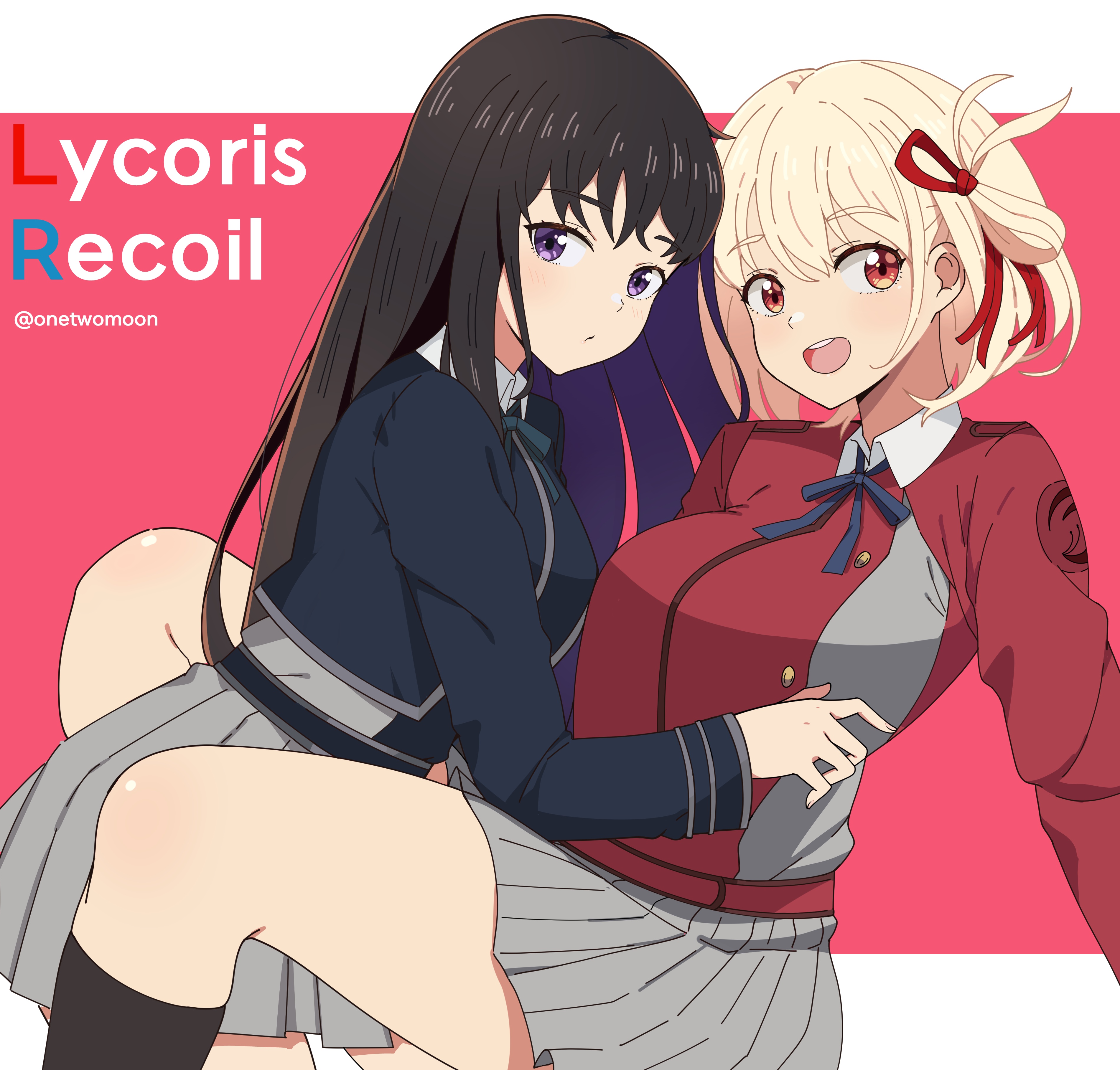 Lycoris Recoil: Nishikigi Chisato and Inoue Takina HD Wallpaper