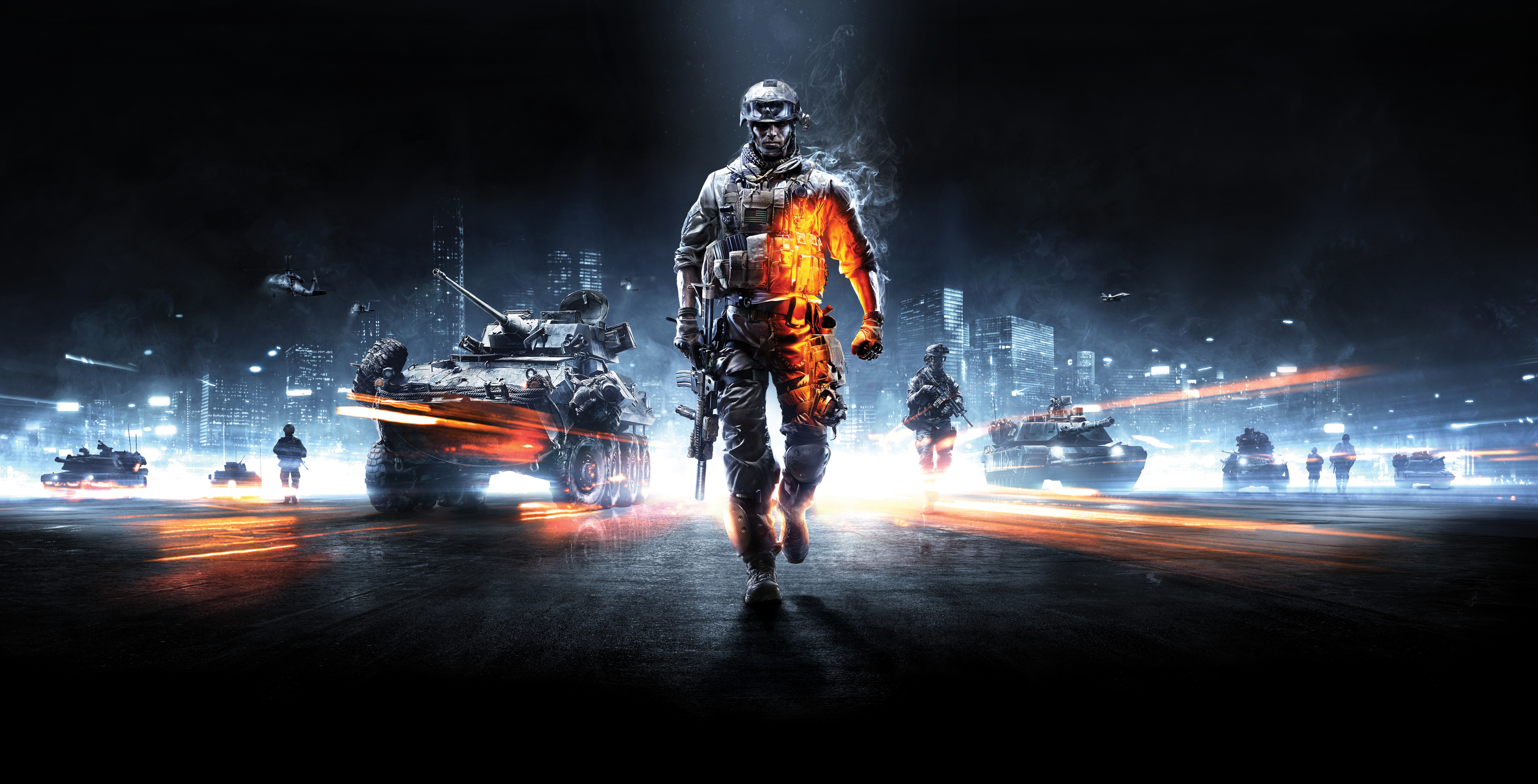 Battlefield 3 4K soldier and tanks in city HD Wallpaper