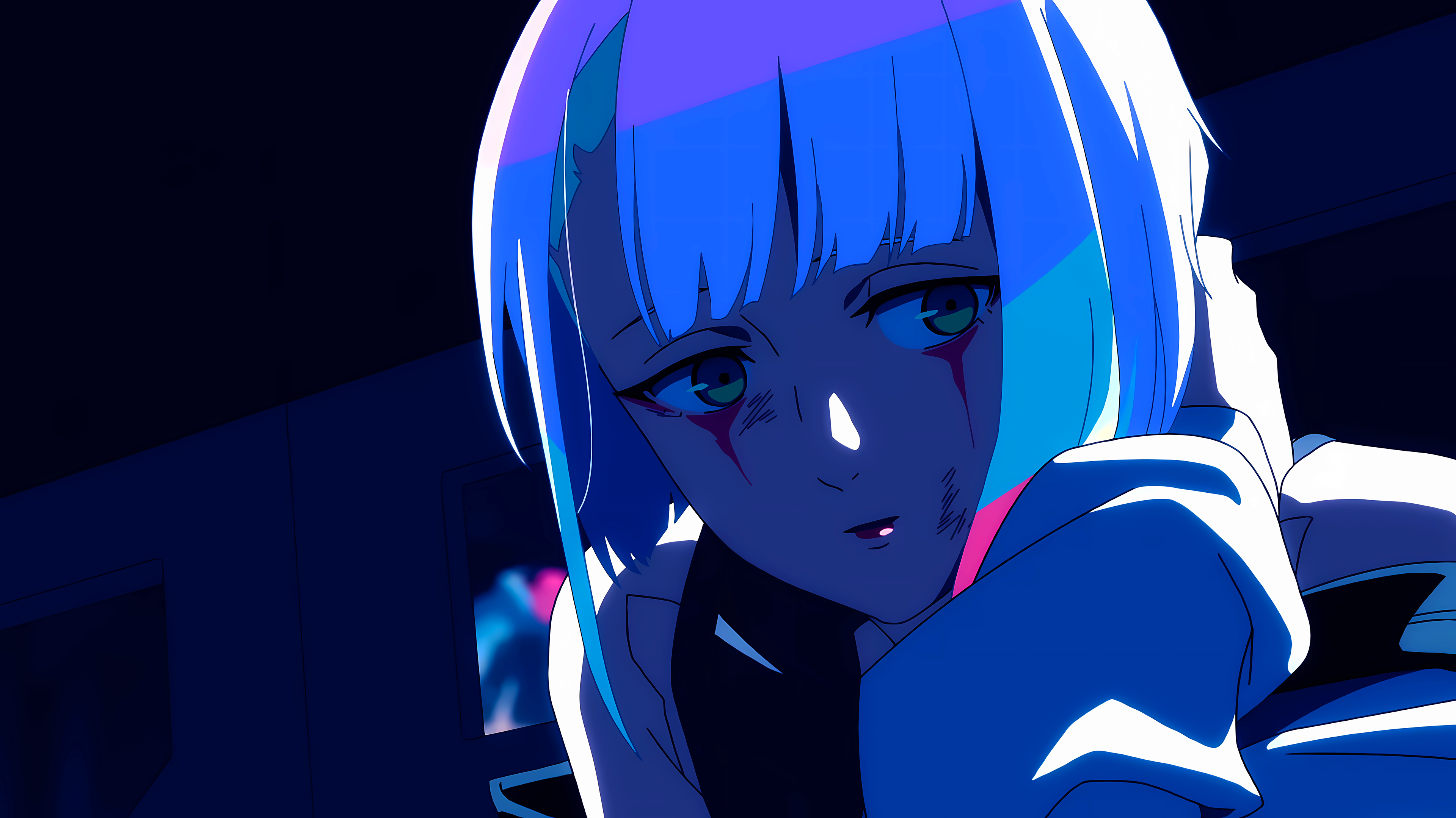 4K Cyberpunk: Edgerunners Lucy Anime Screenshot HD Wallpaper