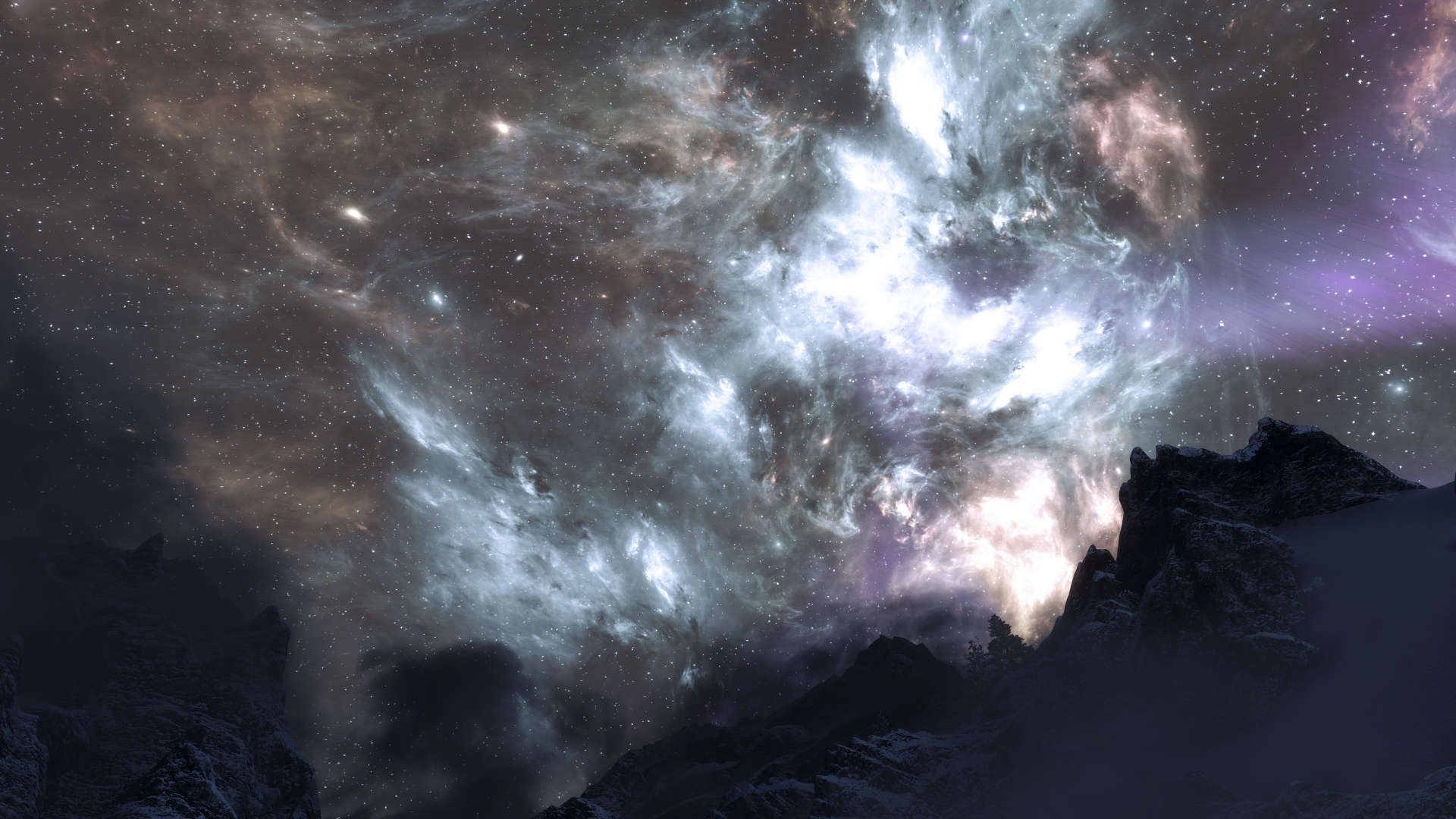 The Elder Scrolls V: Skyrim Special Edition Nebula HD Wallpaper
