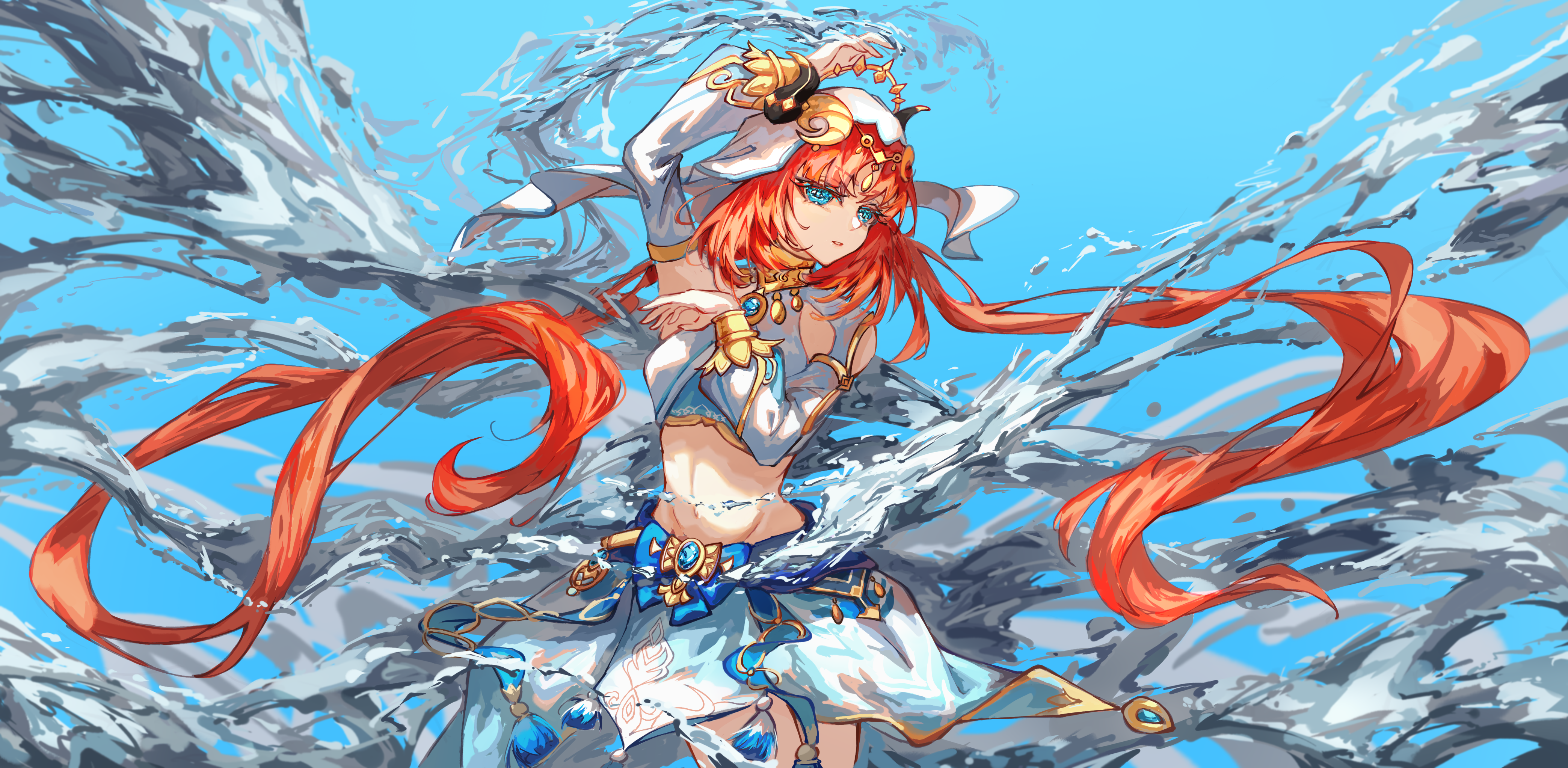 4K Genshin Impact Nilou with Water HD Wallpaper