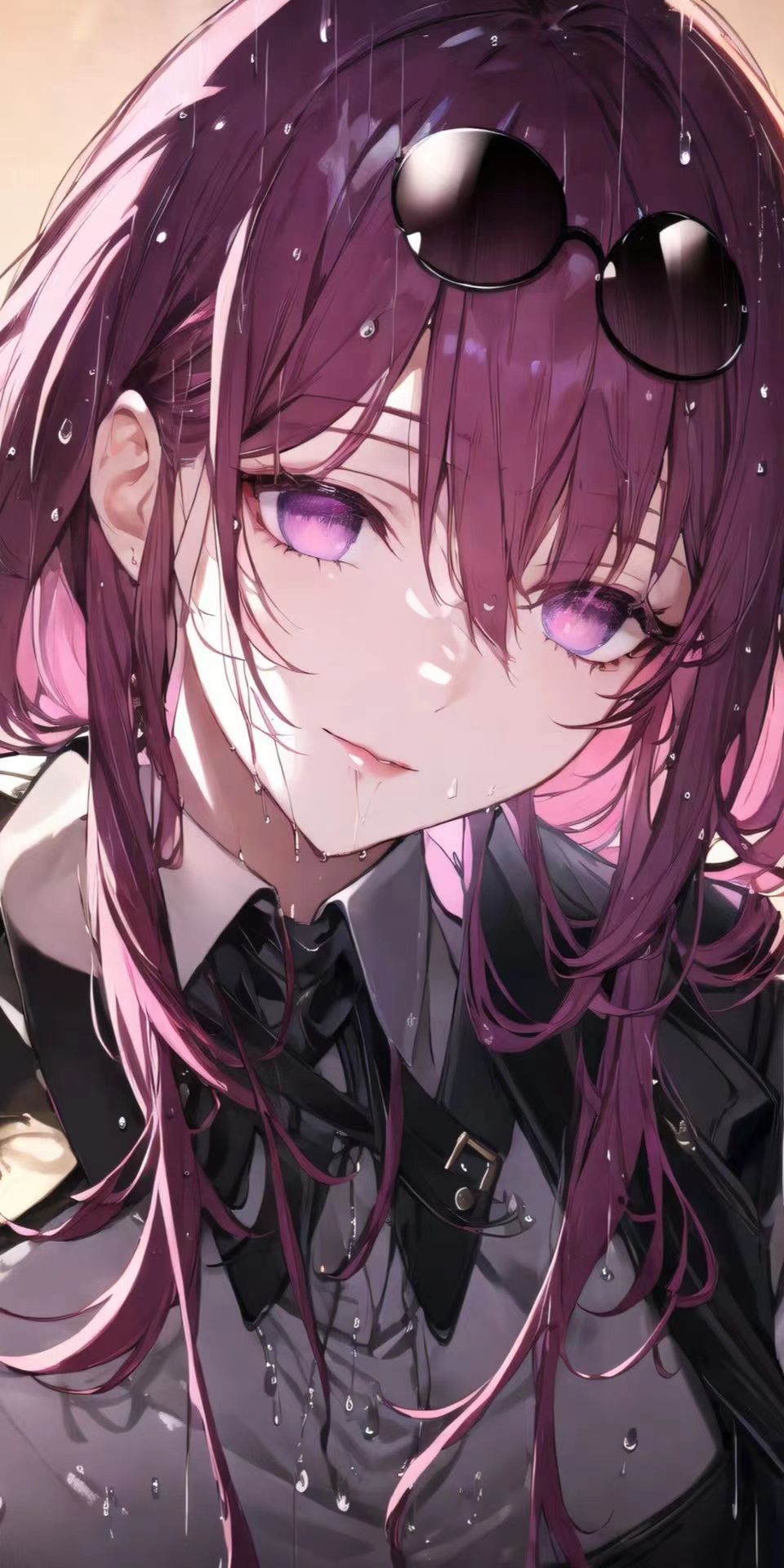 Kafka from Honkai: Star Rail in the rain HD Phone Wallpaper