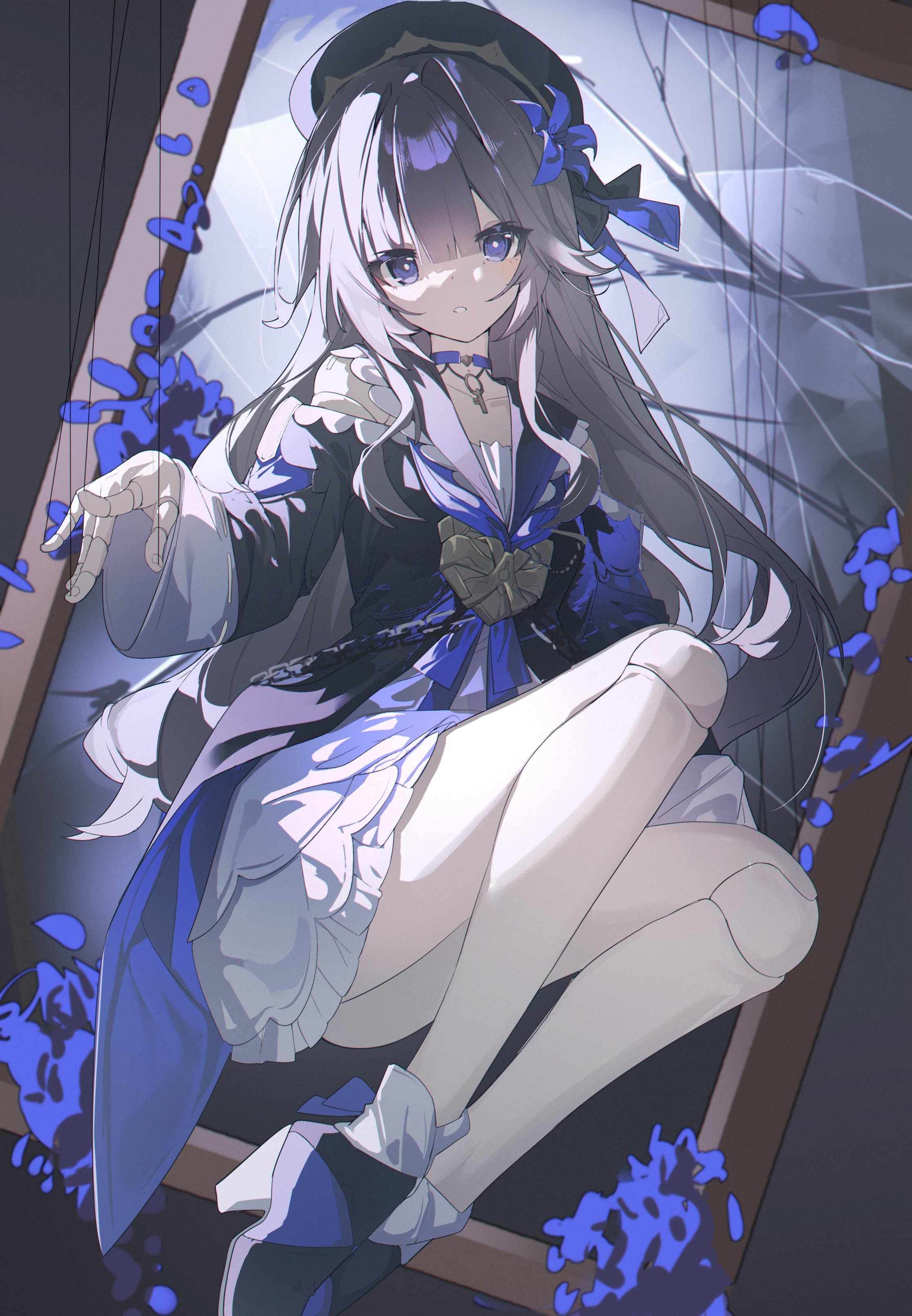 Herta from Honkai: Star Rail as a puppet HD Phone Wallpaper