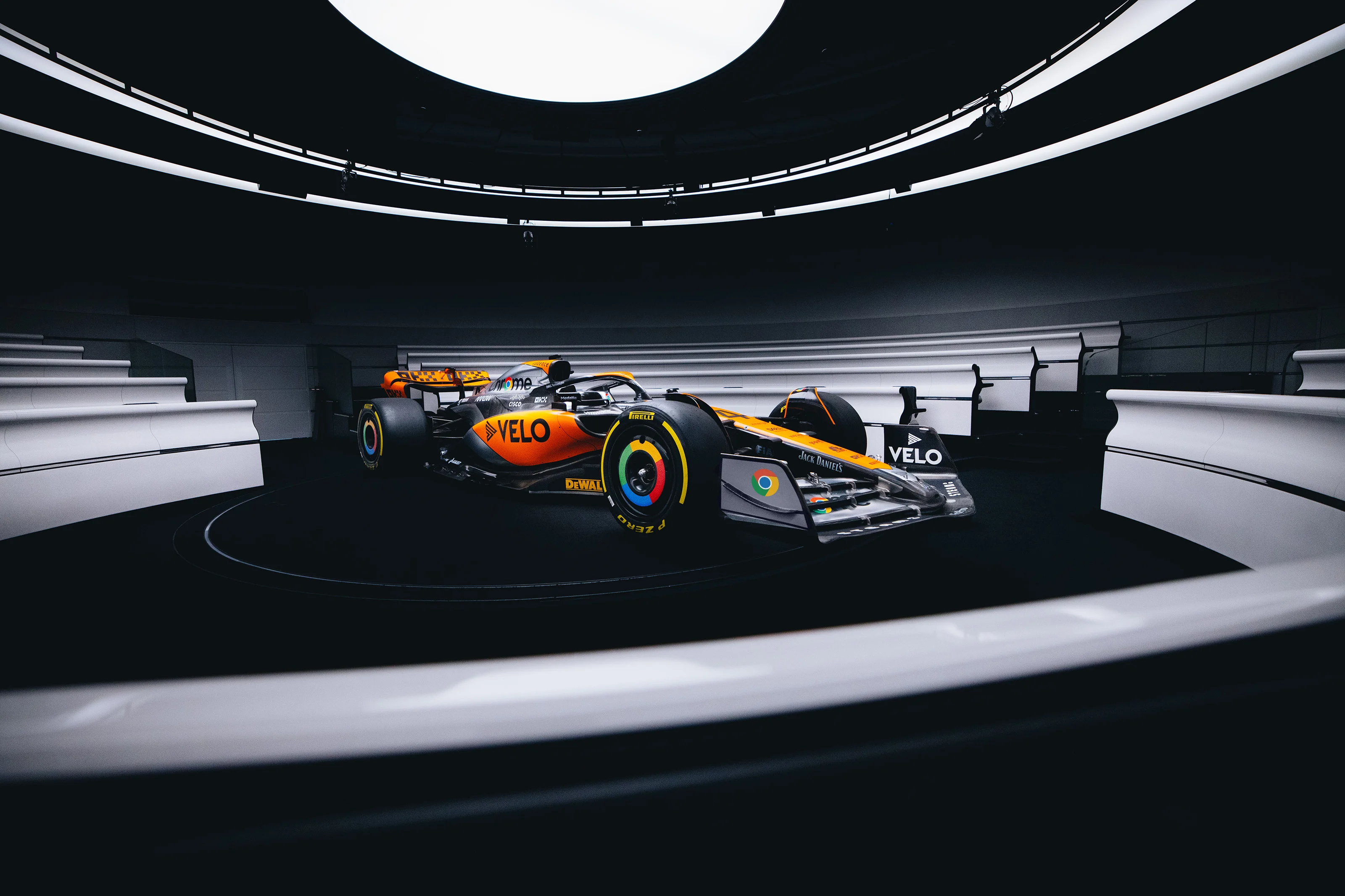 McLaren Formula 1 car with Google Chrome livery HD Wallpaper