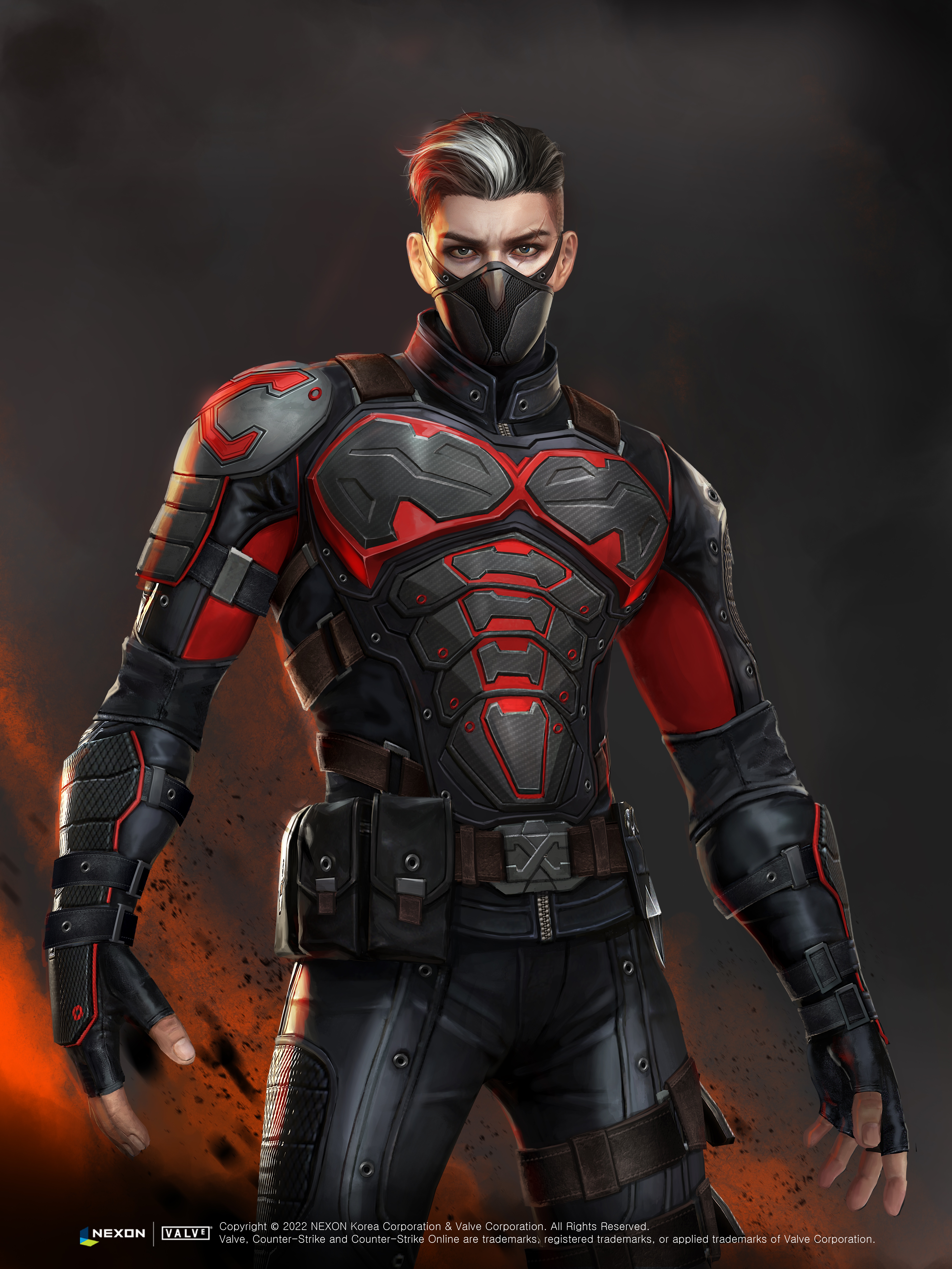 Kai from Counter-Strike Online wearing a mask HD Phone Wallpaper