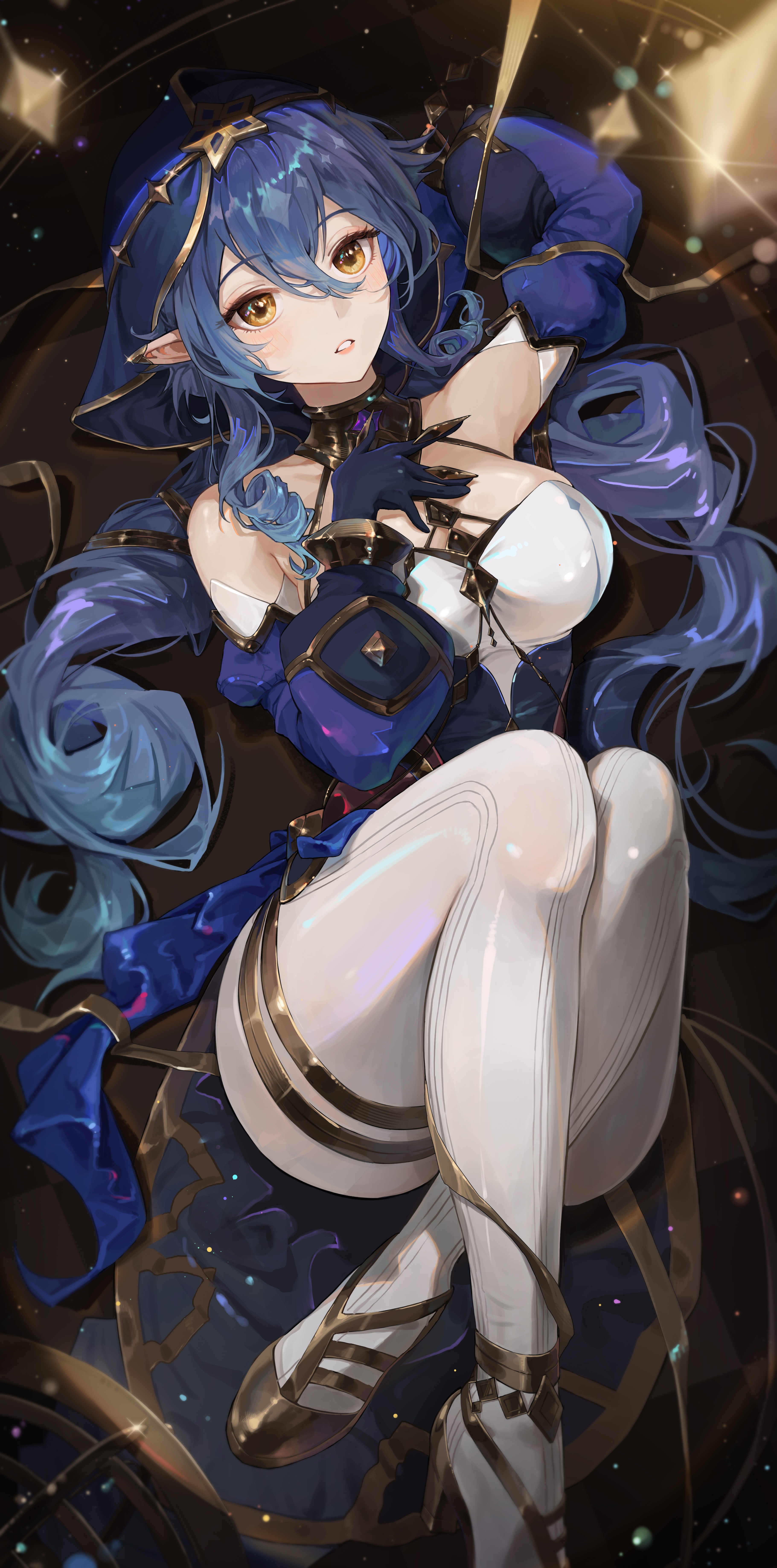 Layla from Genshin Impact lying down HD Phone Wallpaper