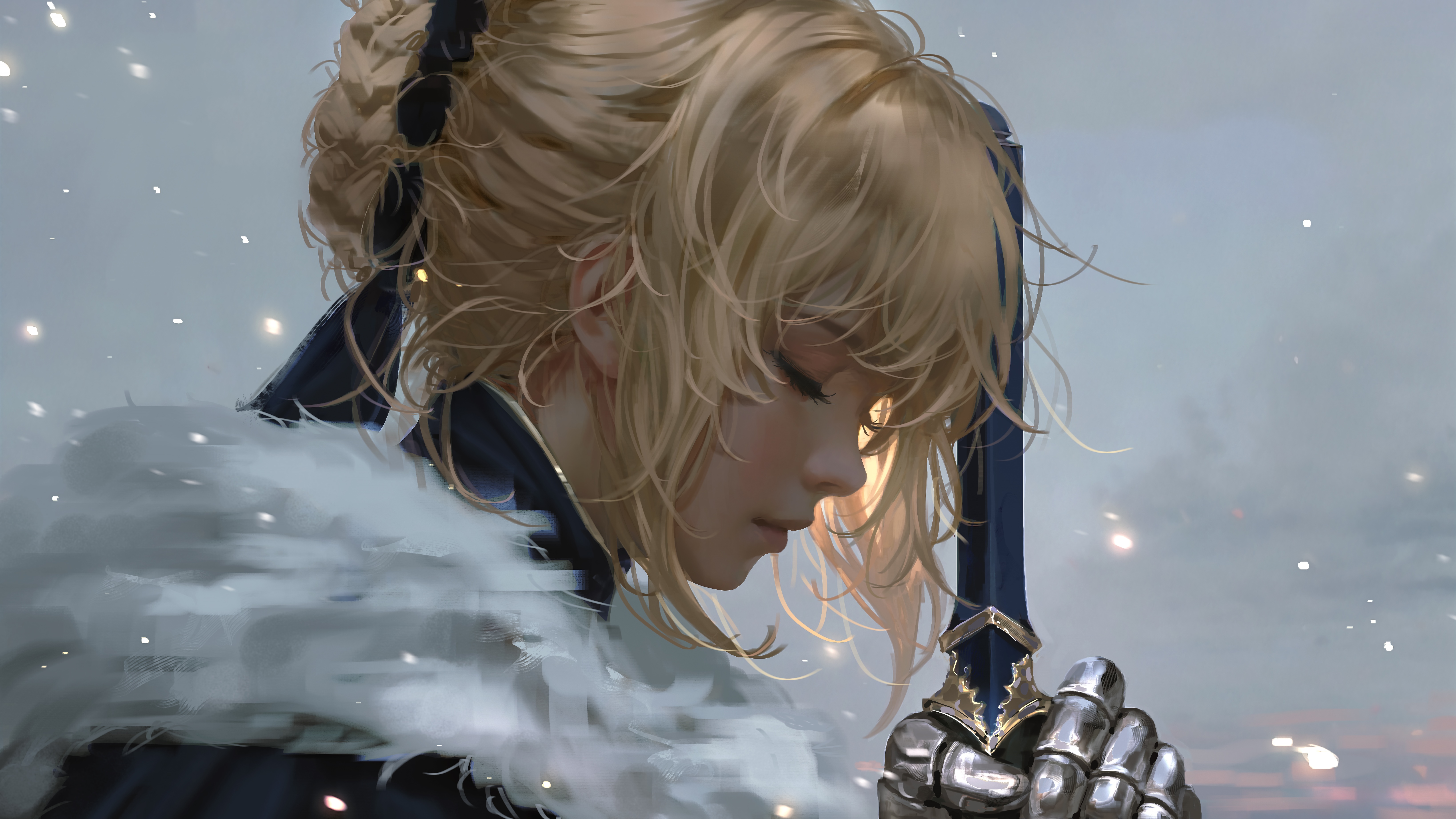 4K Artoria Pendragon Saber Fate/Stay Night HD Wallpaper
