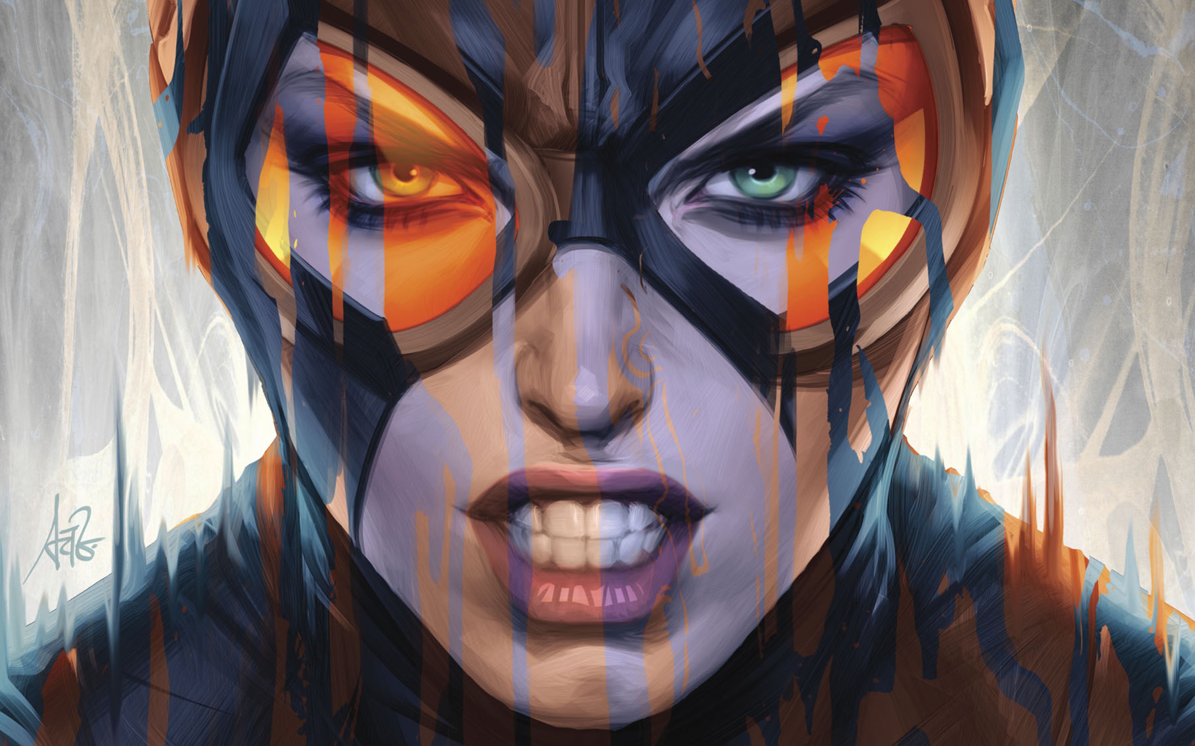 4K Catwoman Artgerm DC Comics Face HD Wallpaper