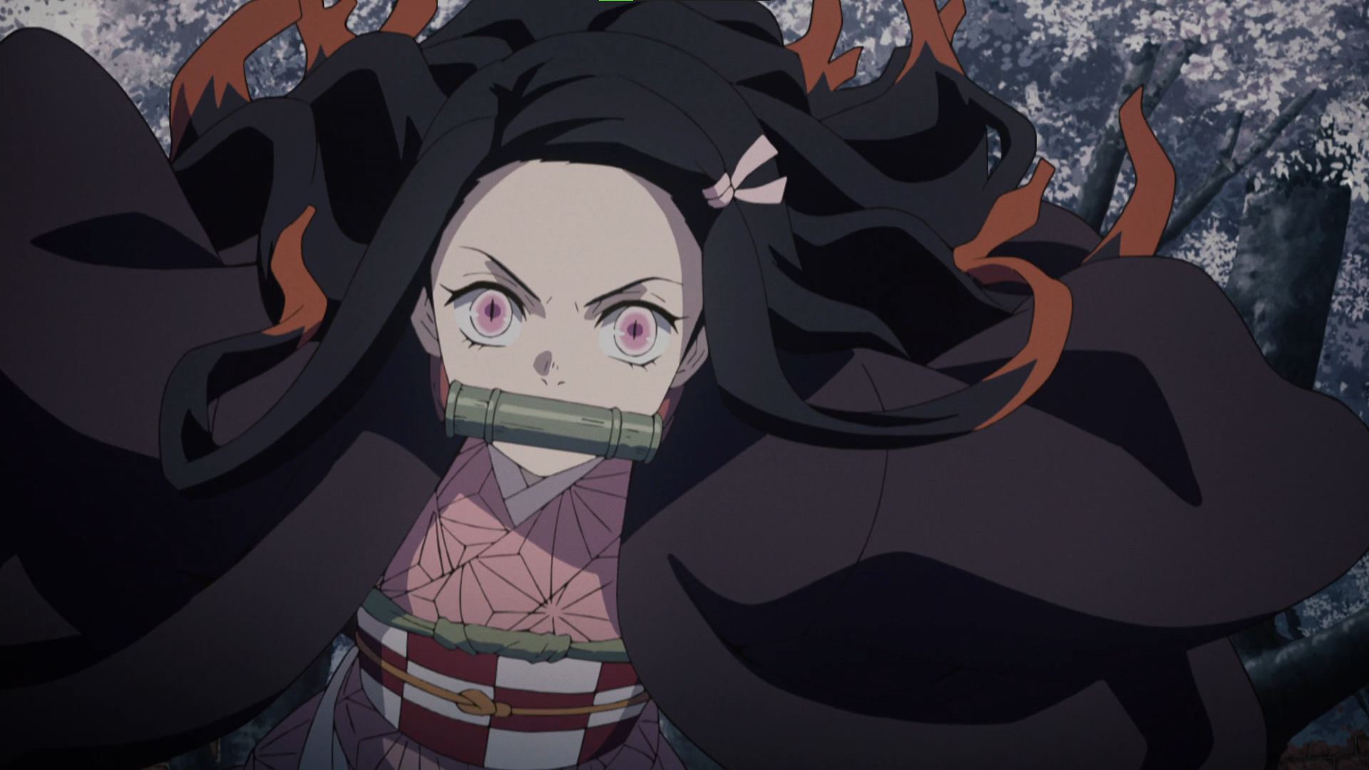 Kamado Nezuko from Kimetsu no Yaiba HD Wallpaper