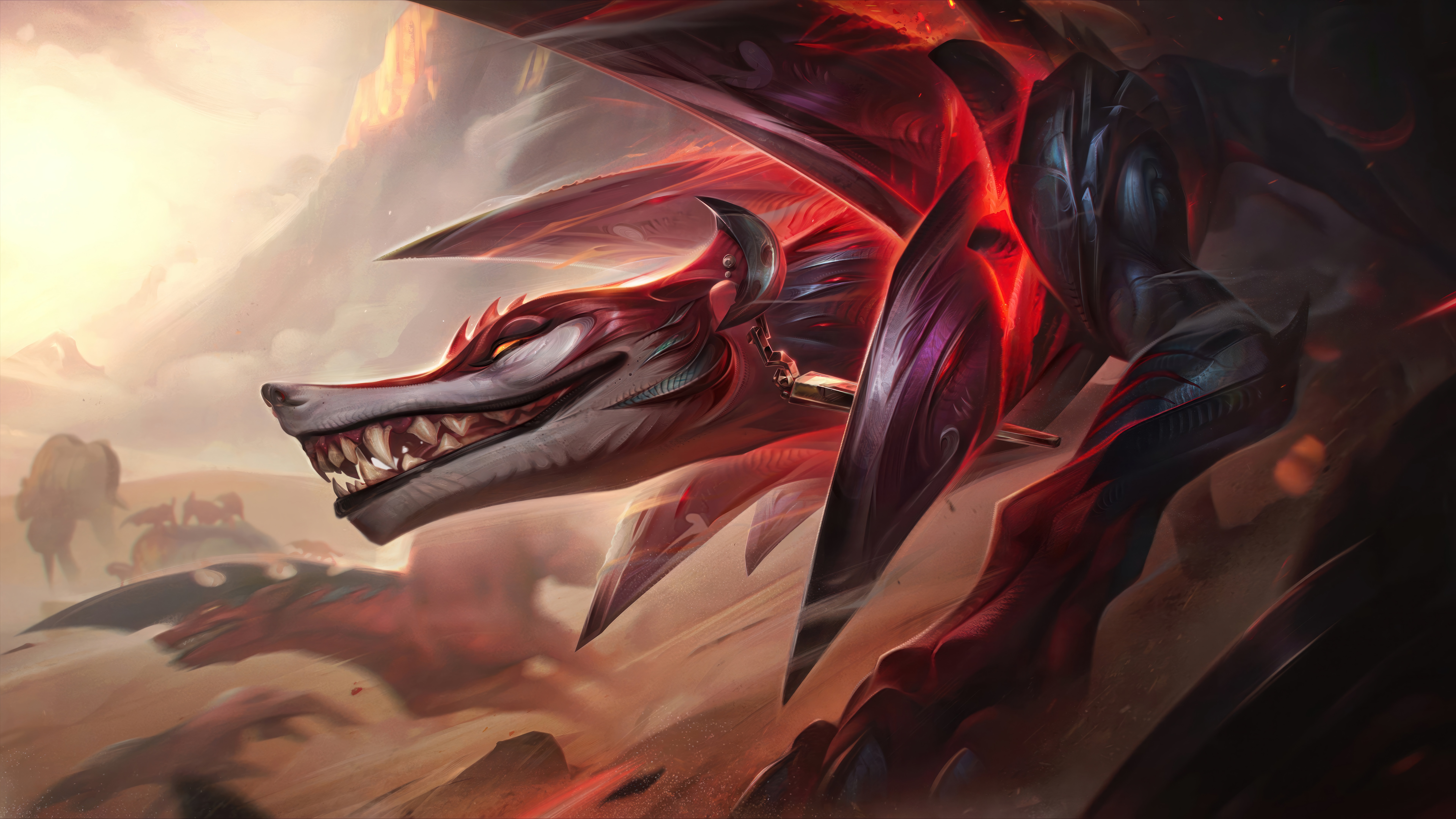 4K League of Legends Naafiri Creature HD Wallpaper