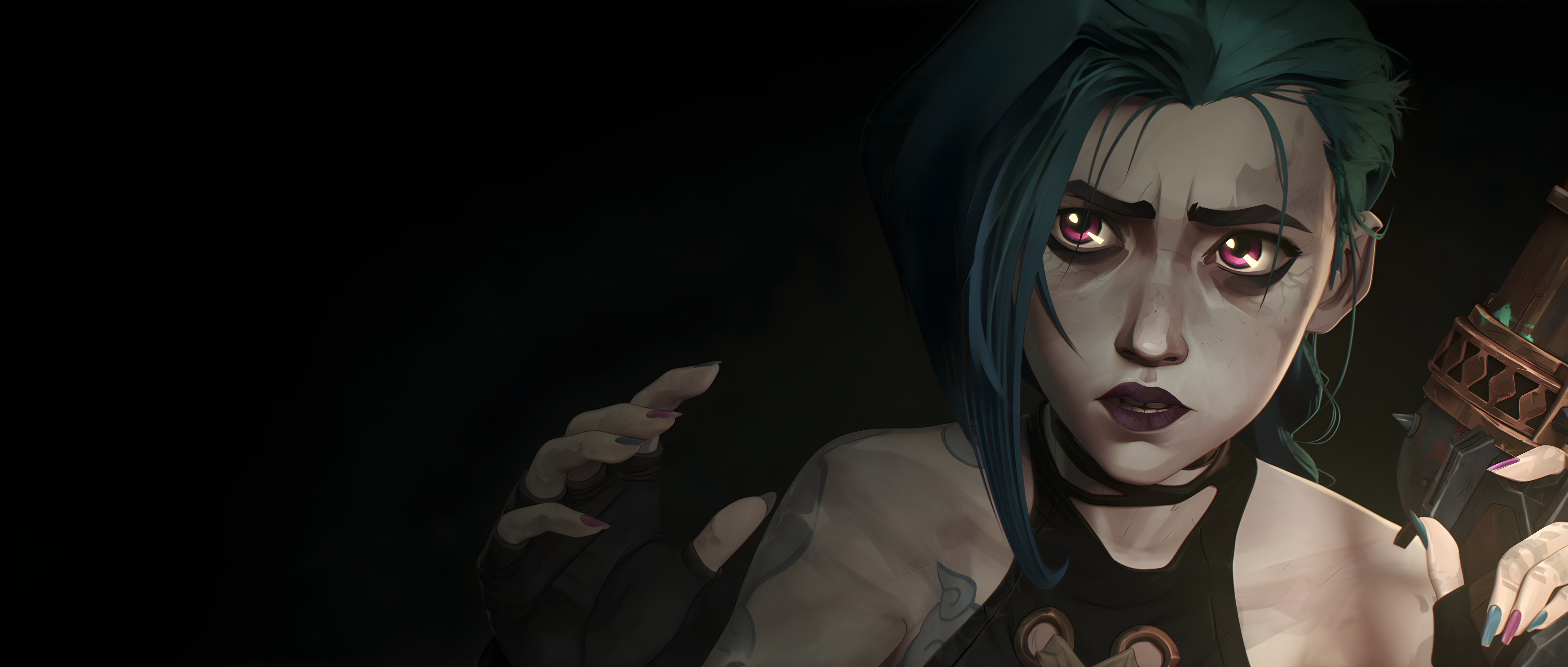 4K Arcane Jinx from League of Legends HD Wallpaper