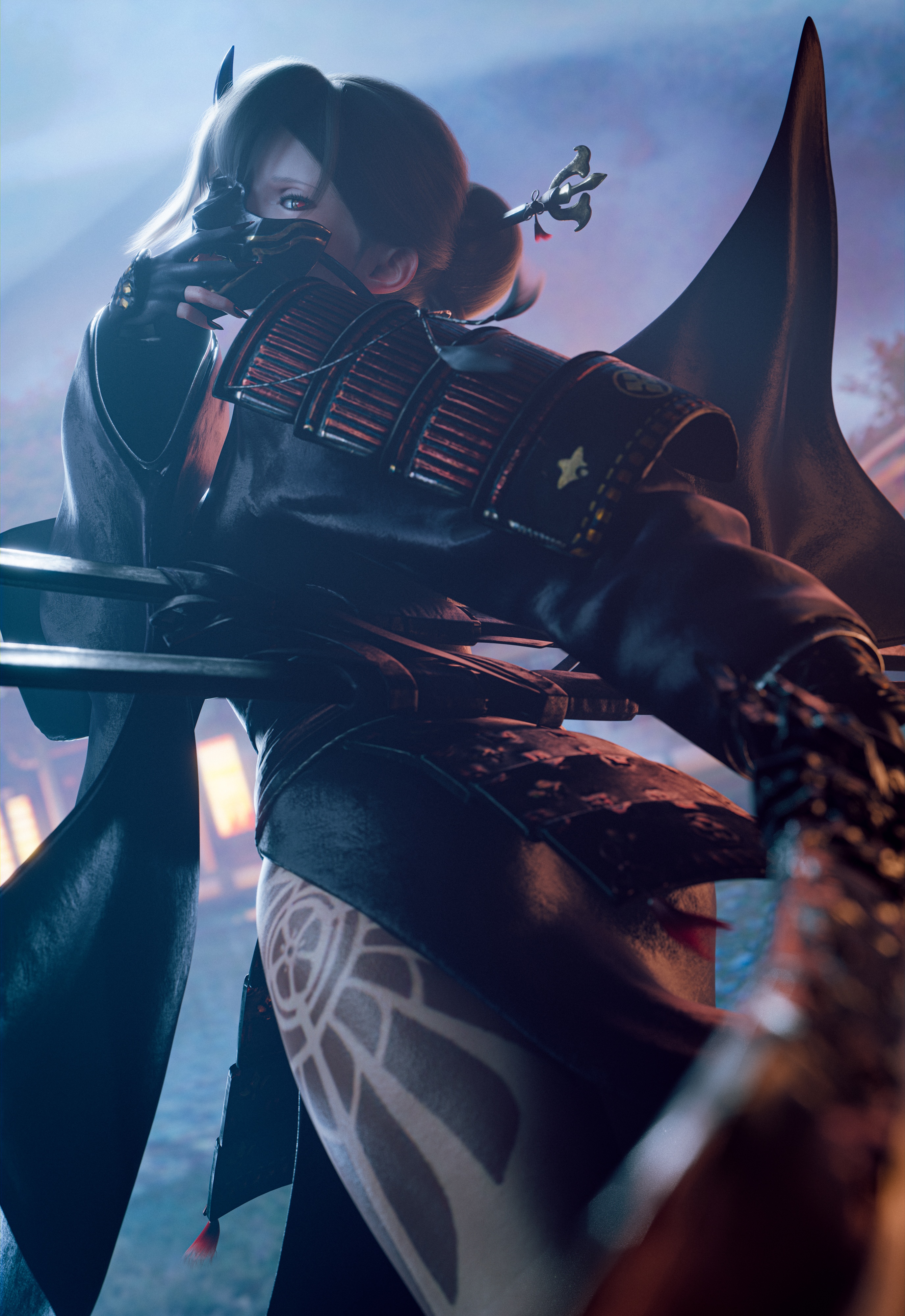 Akeha from NieR Reincarnation with a sword HD Phone Wallpaper
