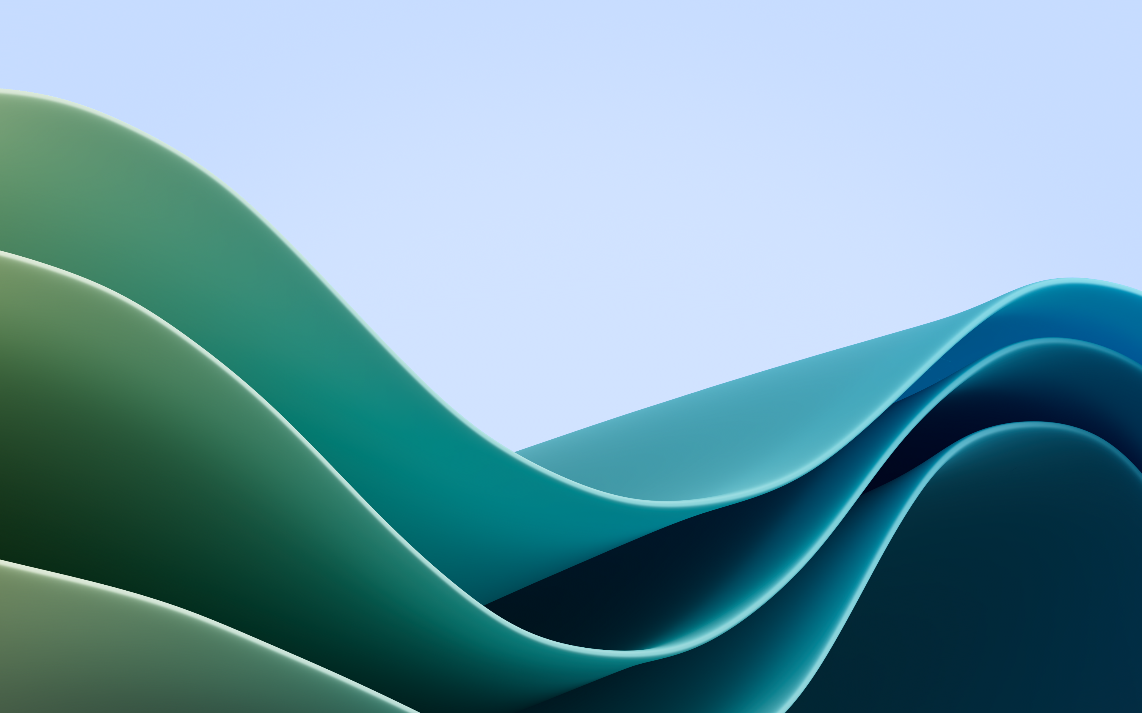 Windows 11 4K Abstract Waveform HD Wallpaper