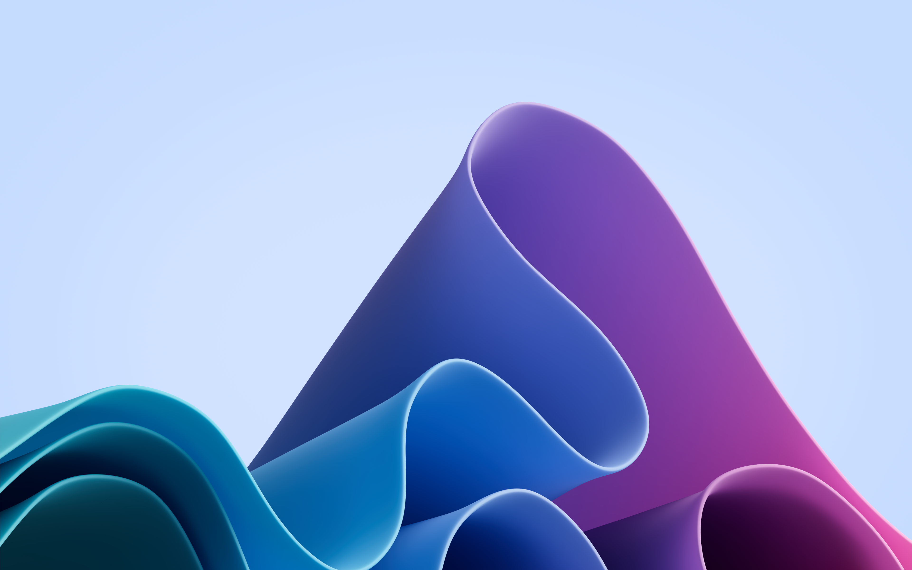 Windows 11 4K Colorful Waveforms HD Wallpaper