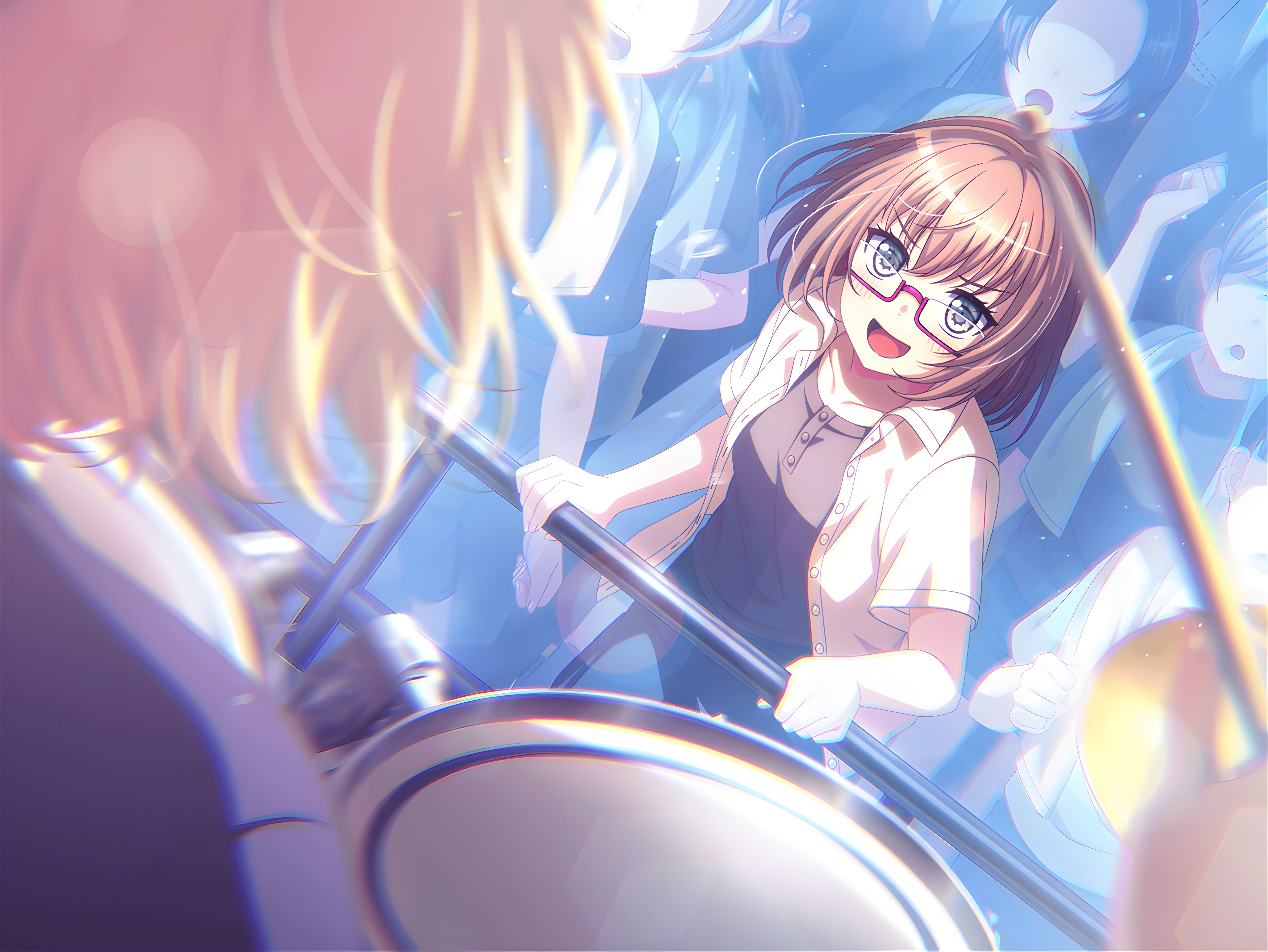 4K BanG Dream! Yamato Maya with Glasses HD Wallpaper