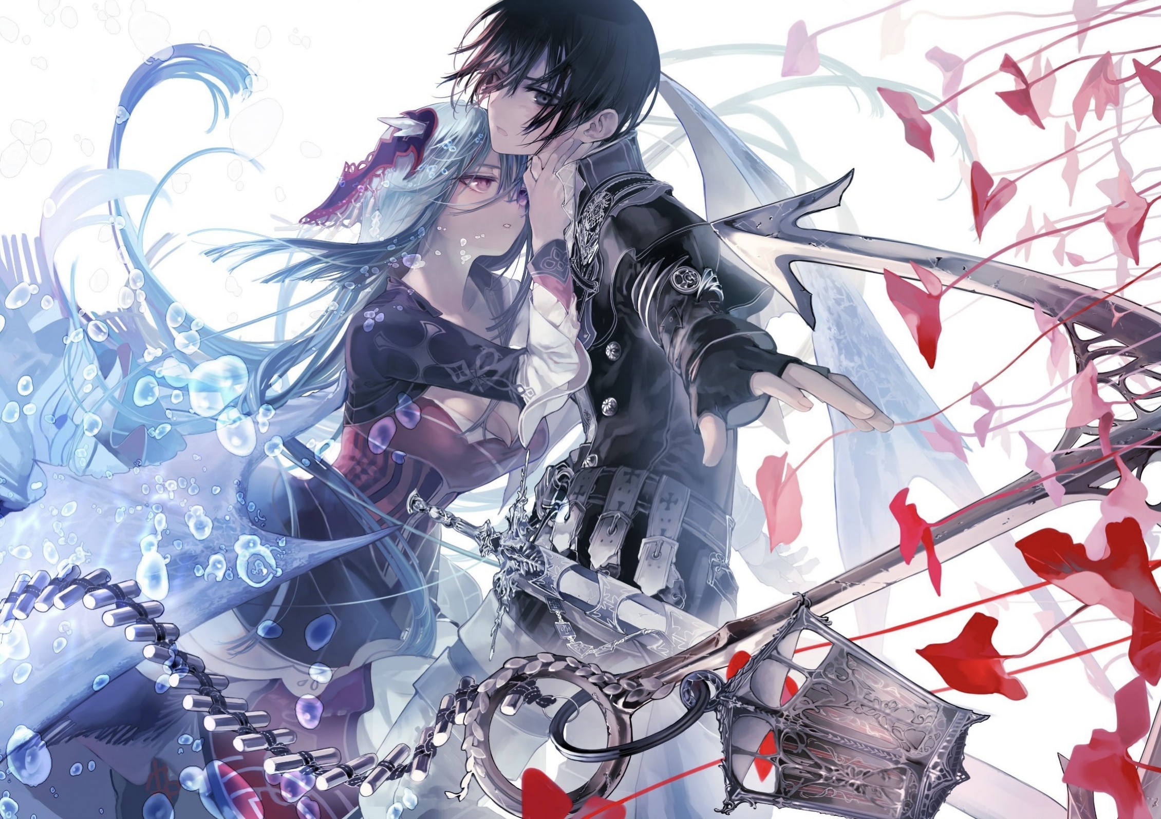 Souei and companion with swords HD Wallpaper