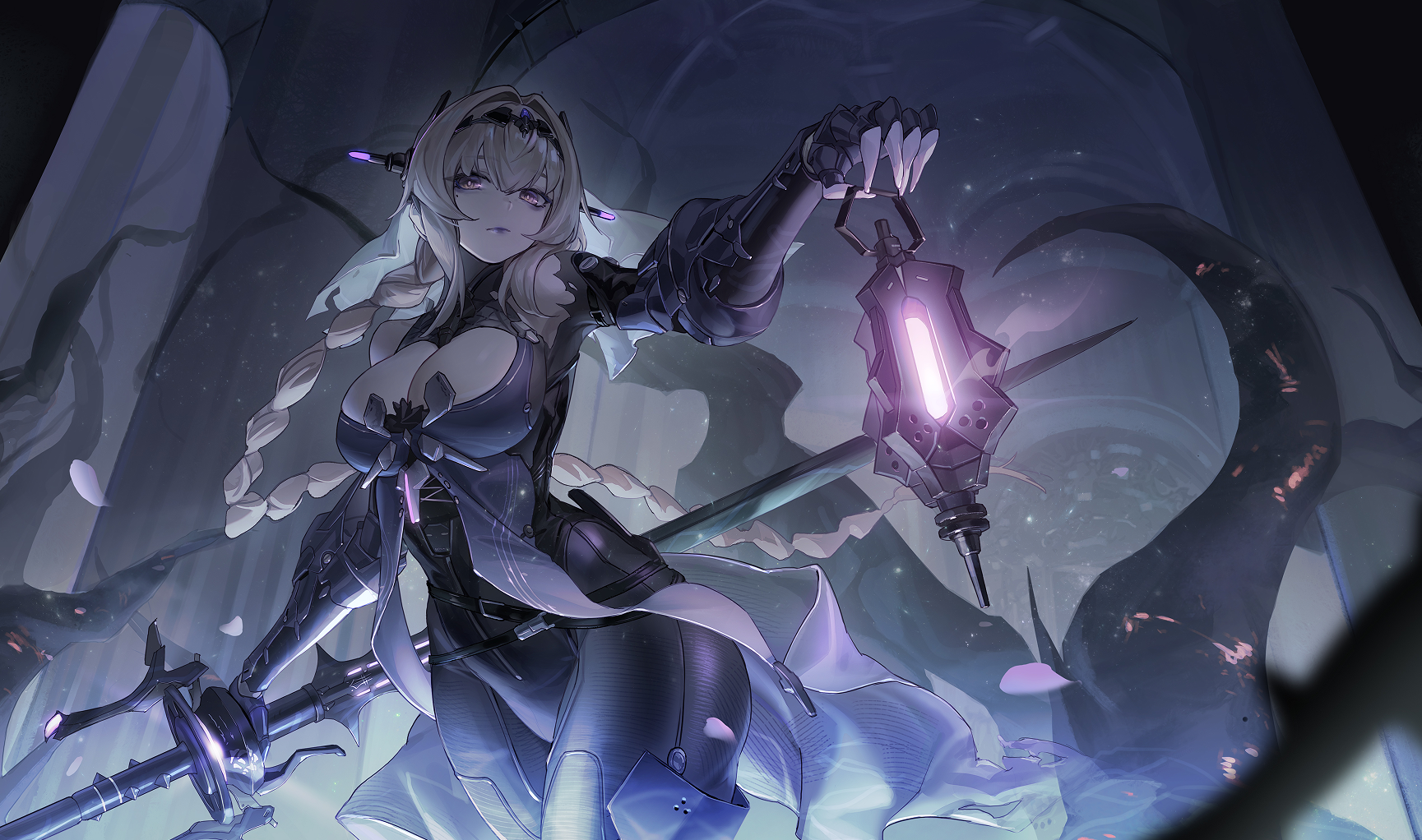 Bianca with Lantern and Weapon in Punishing: Gray Raven HD Wallpaper