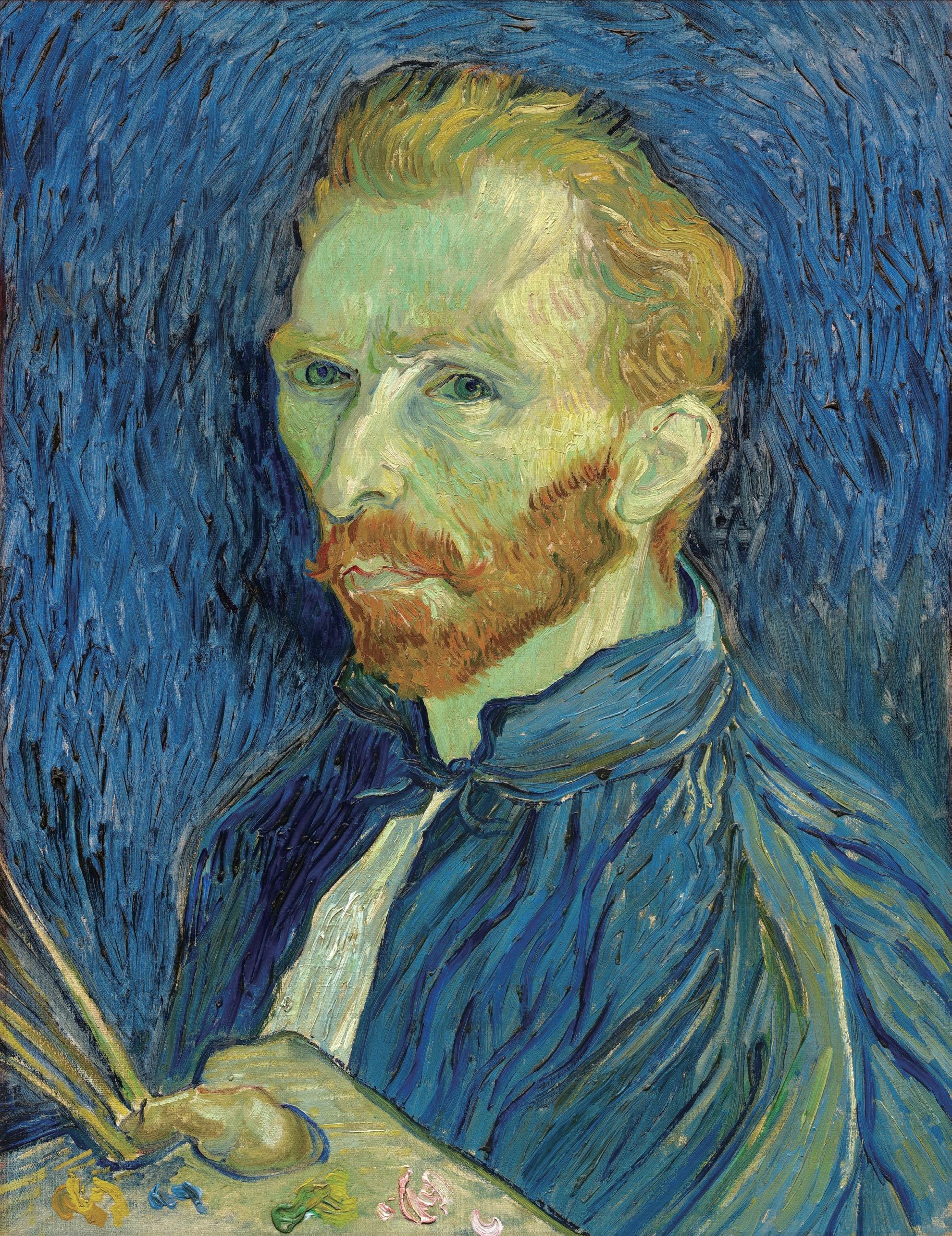Self-Portrait by Vincent van Gogh HD Phone Wallpaper
