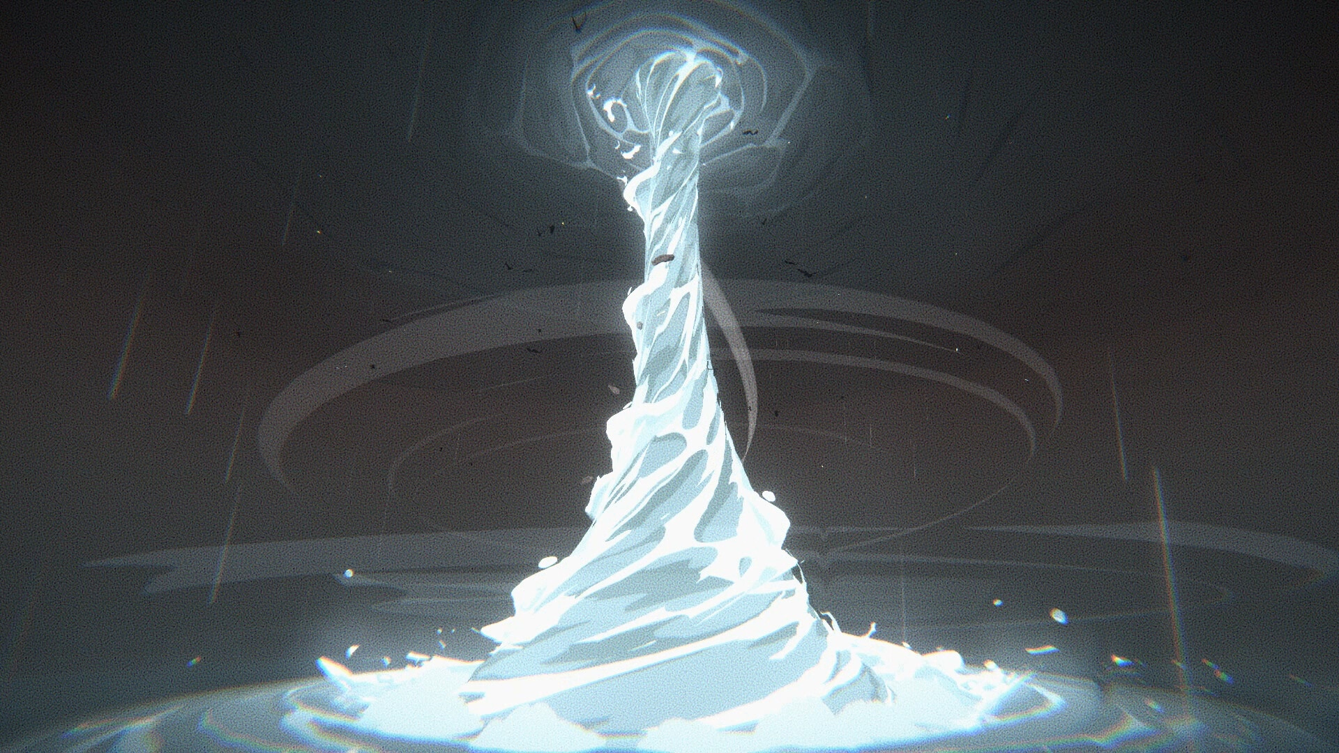 Artwork of a swirling water vortex HD Wallpaper