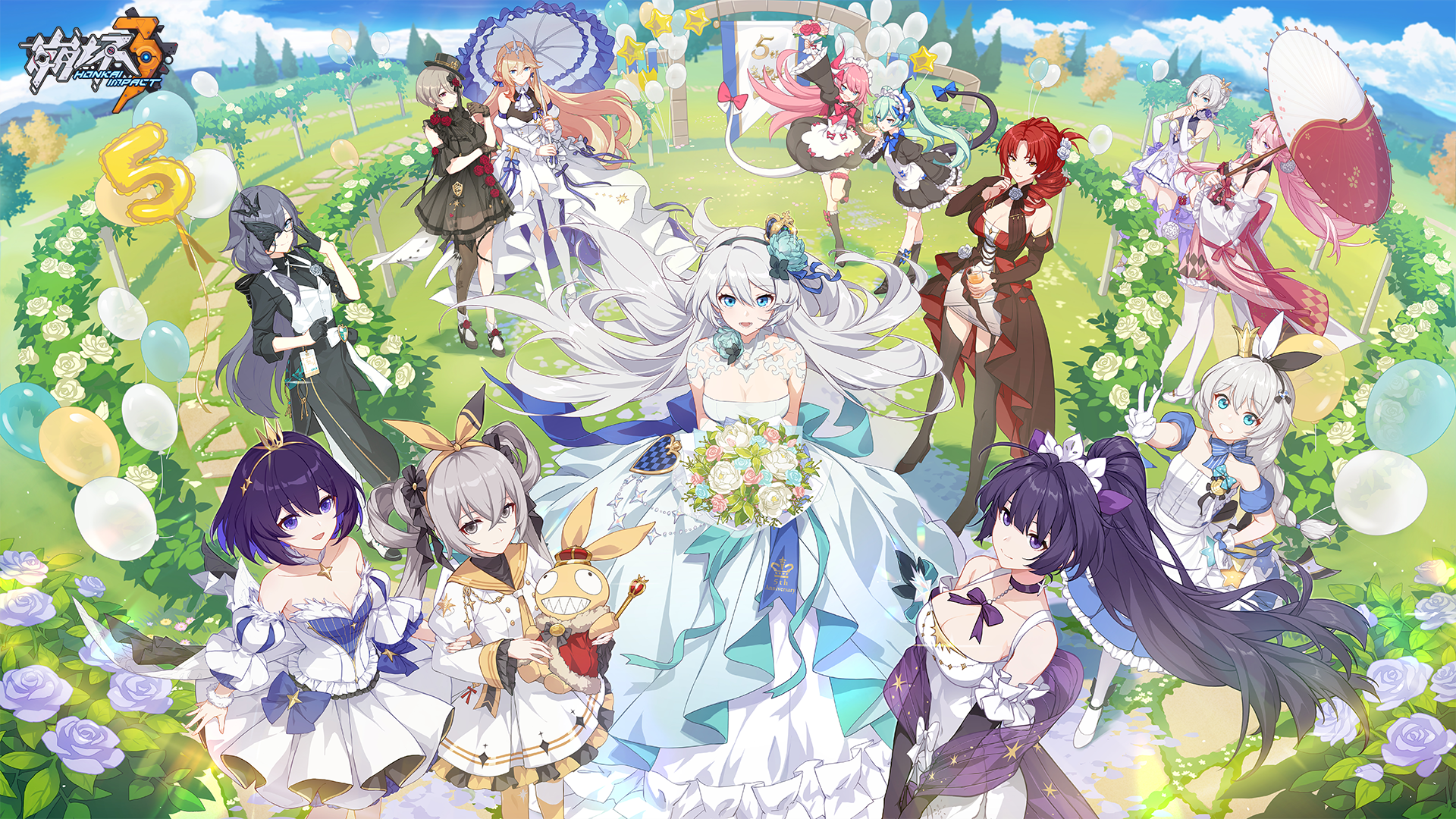 Honkai Impact 5th Anniversary Wedding Art HD Wallpaper