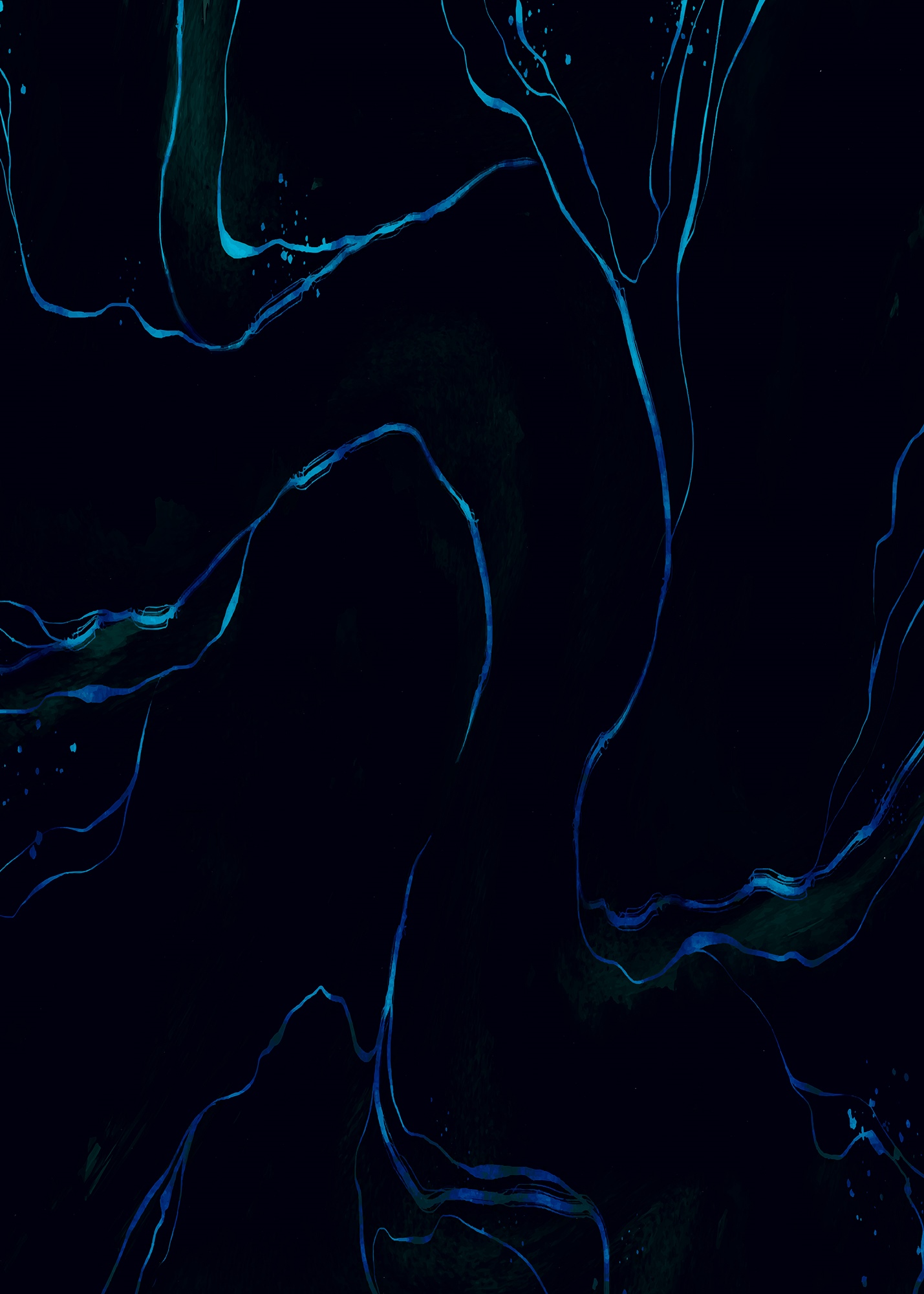 Abstract blue lines on a black background HD Phone Wallpaper