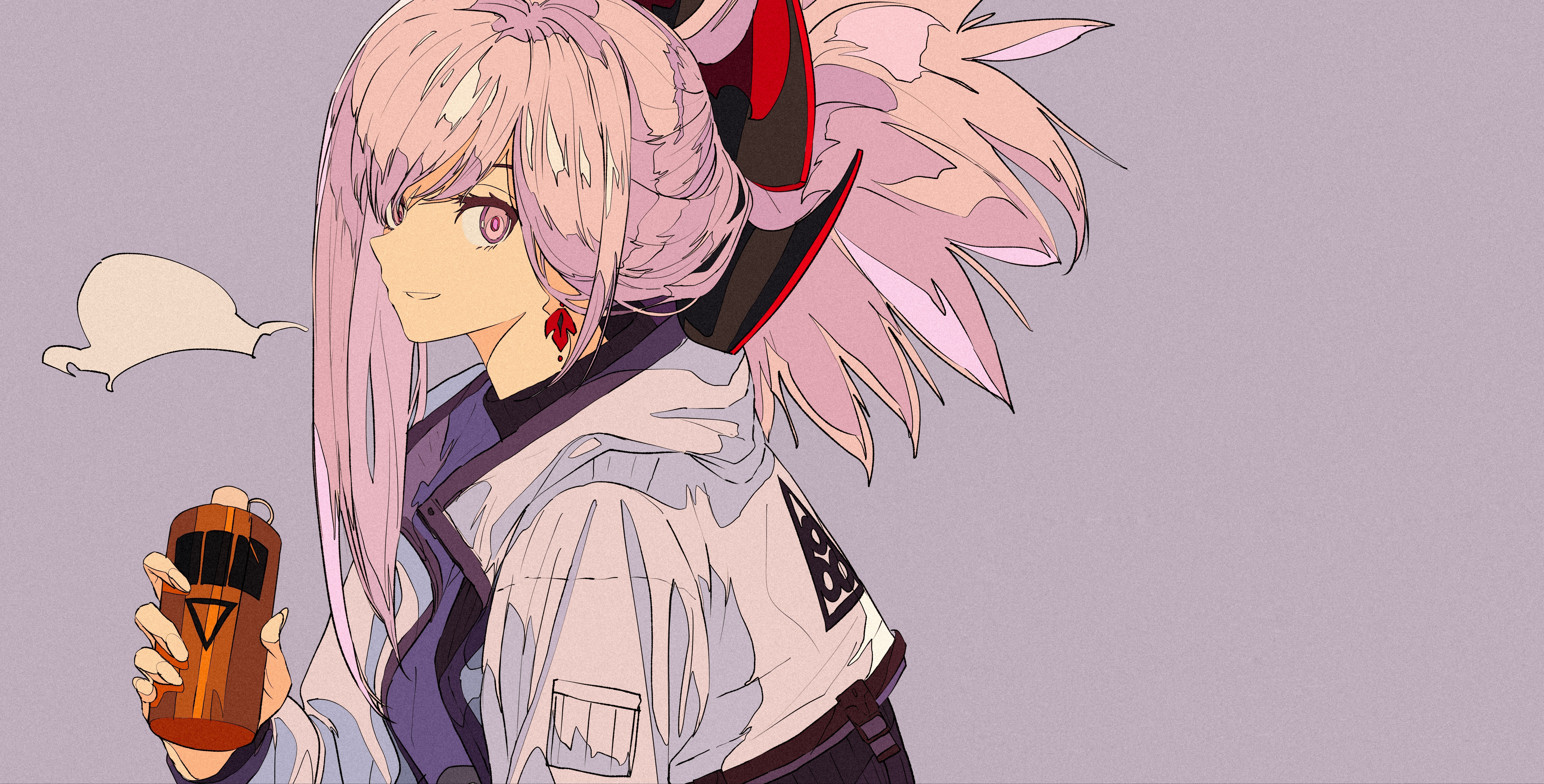 Miyamoto Musashi from Fate series holding a drink HD Wallpaper