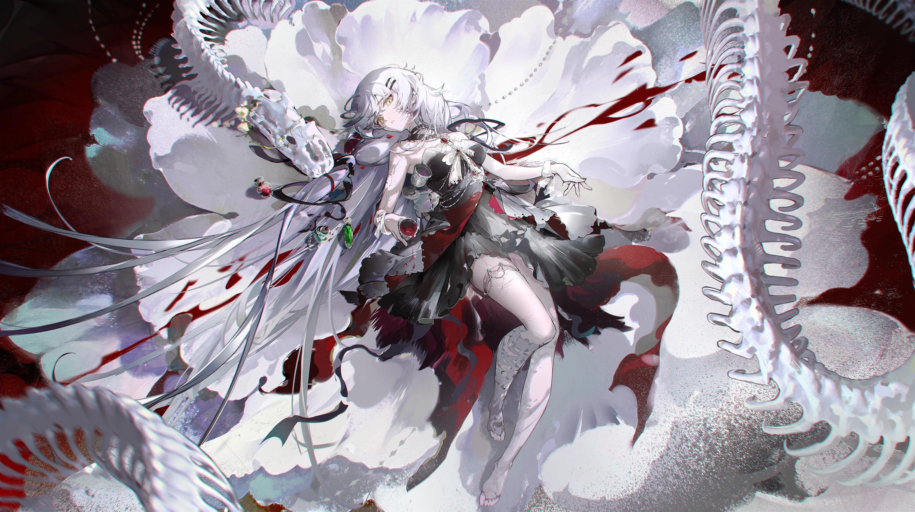 Stardust with broken body and bone elements HD Wallpaper