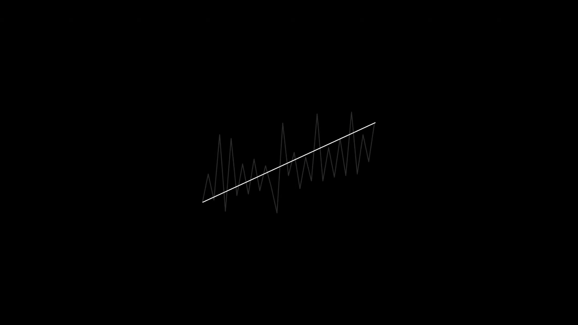 Line graph with upward trend on black background HD Wallpaper