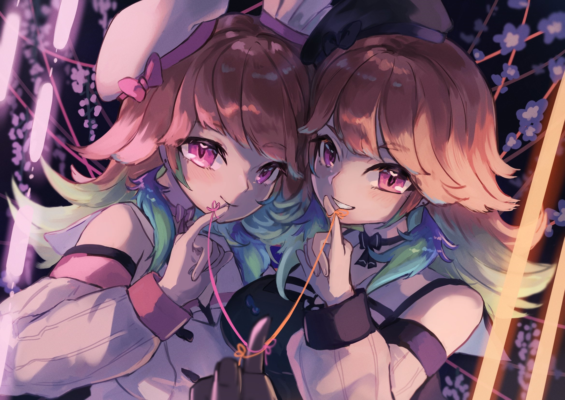 Takanashi Kiara and friend with strings HD Wallpaper